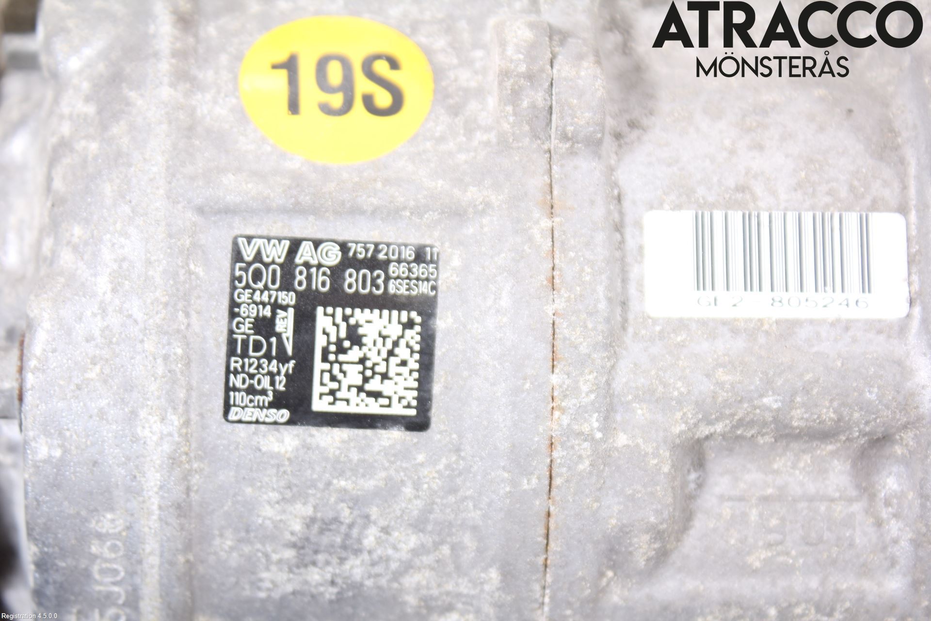 Volkswagen VW GOLF / E-GOLF VII 13-20 Ac Kompressor