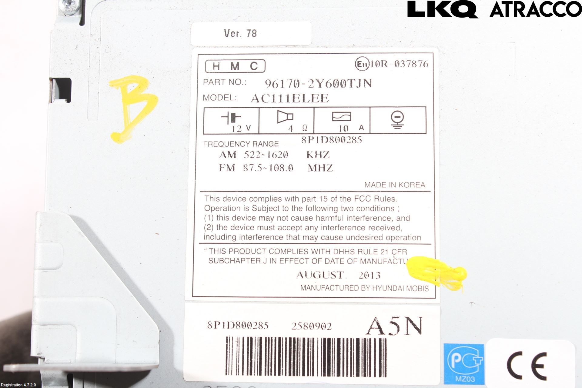 Hyundai ix35 Cd Radio - Multimediapanel