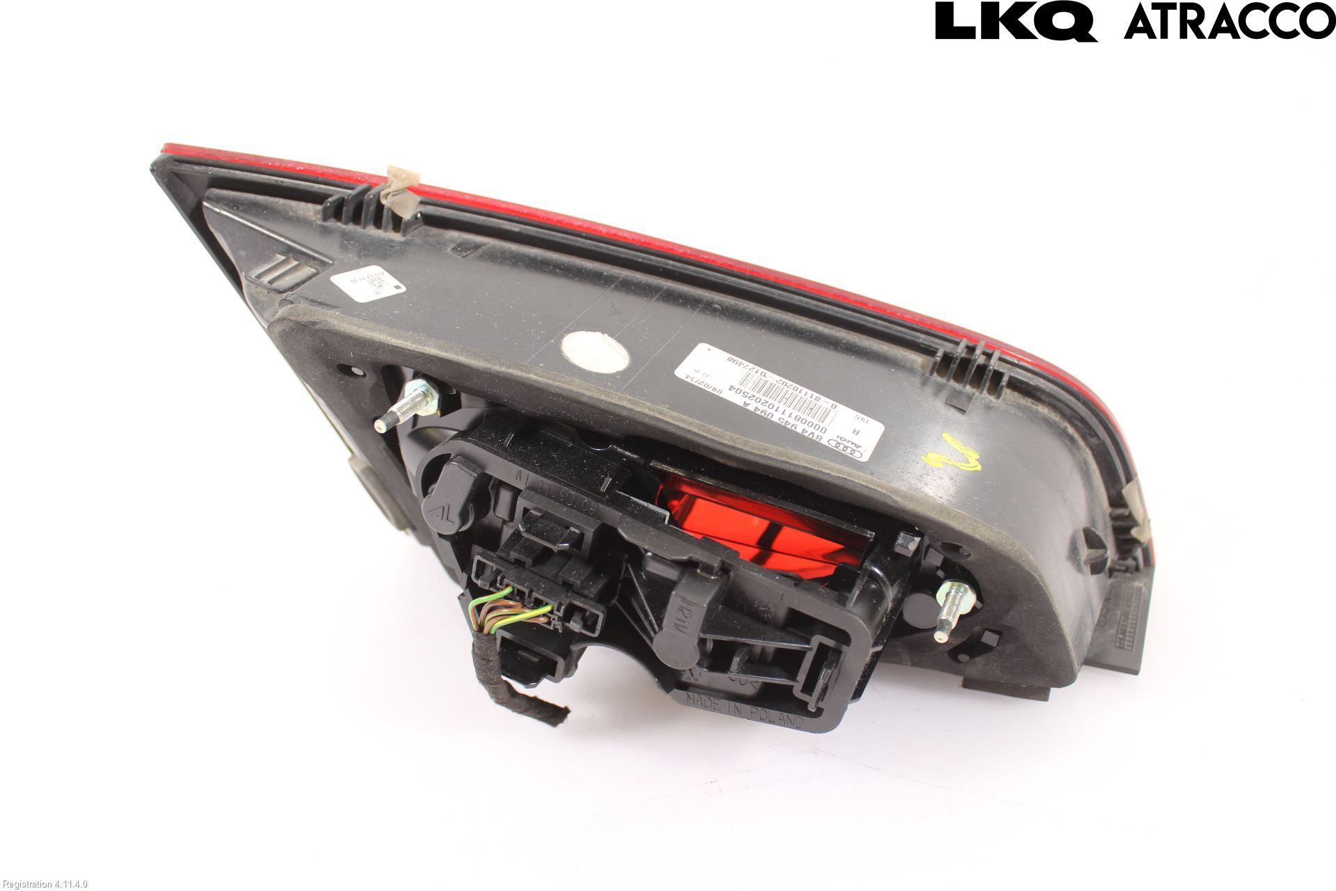 Audi A3/S3 8V 13-20 Bakljus Lucka Hö