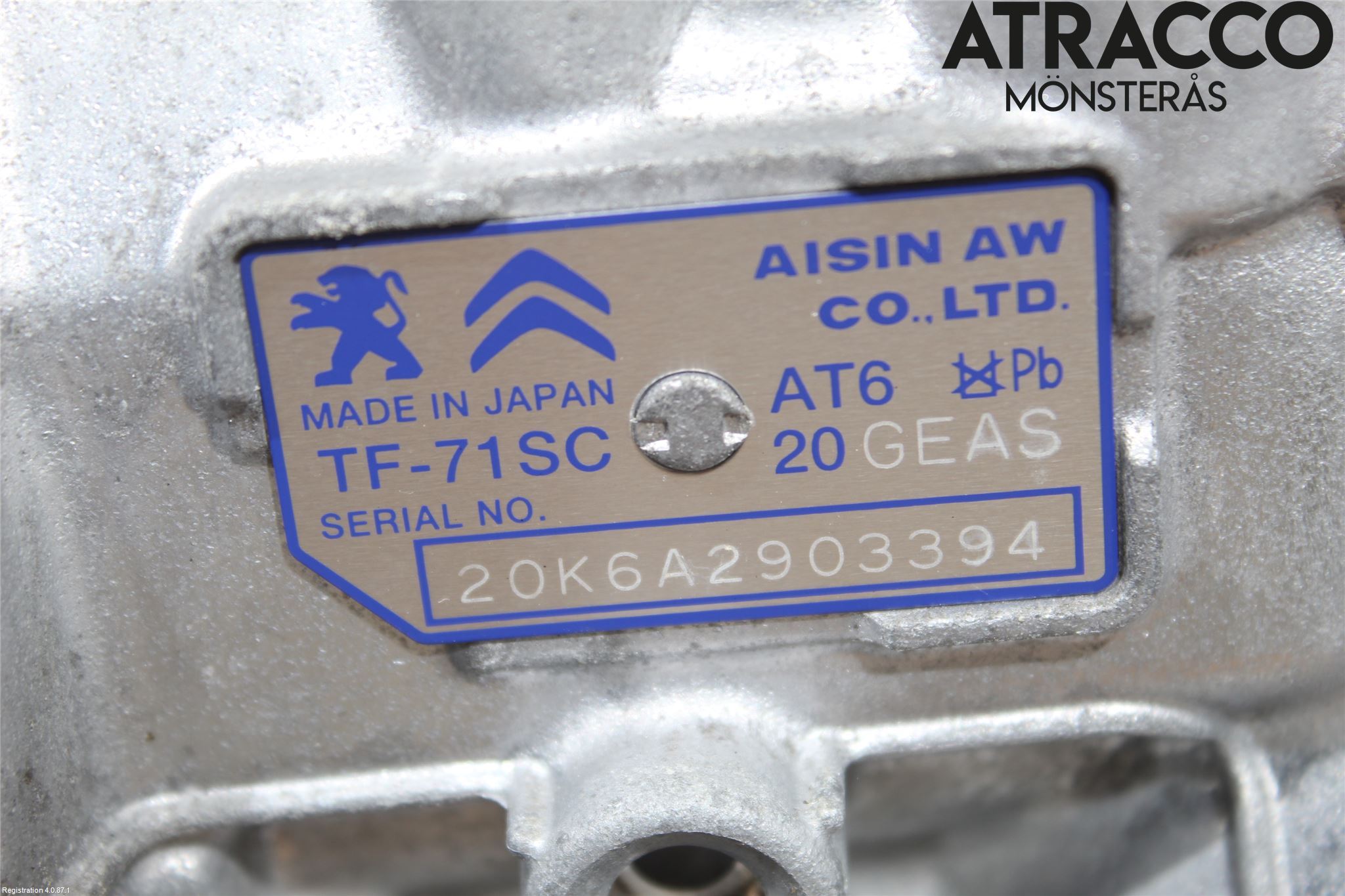 Citroen COTROEN C3 17-24 Växellåda Automat