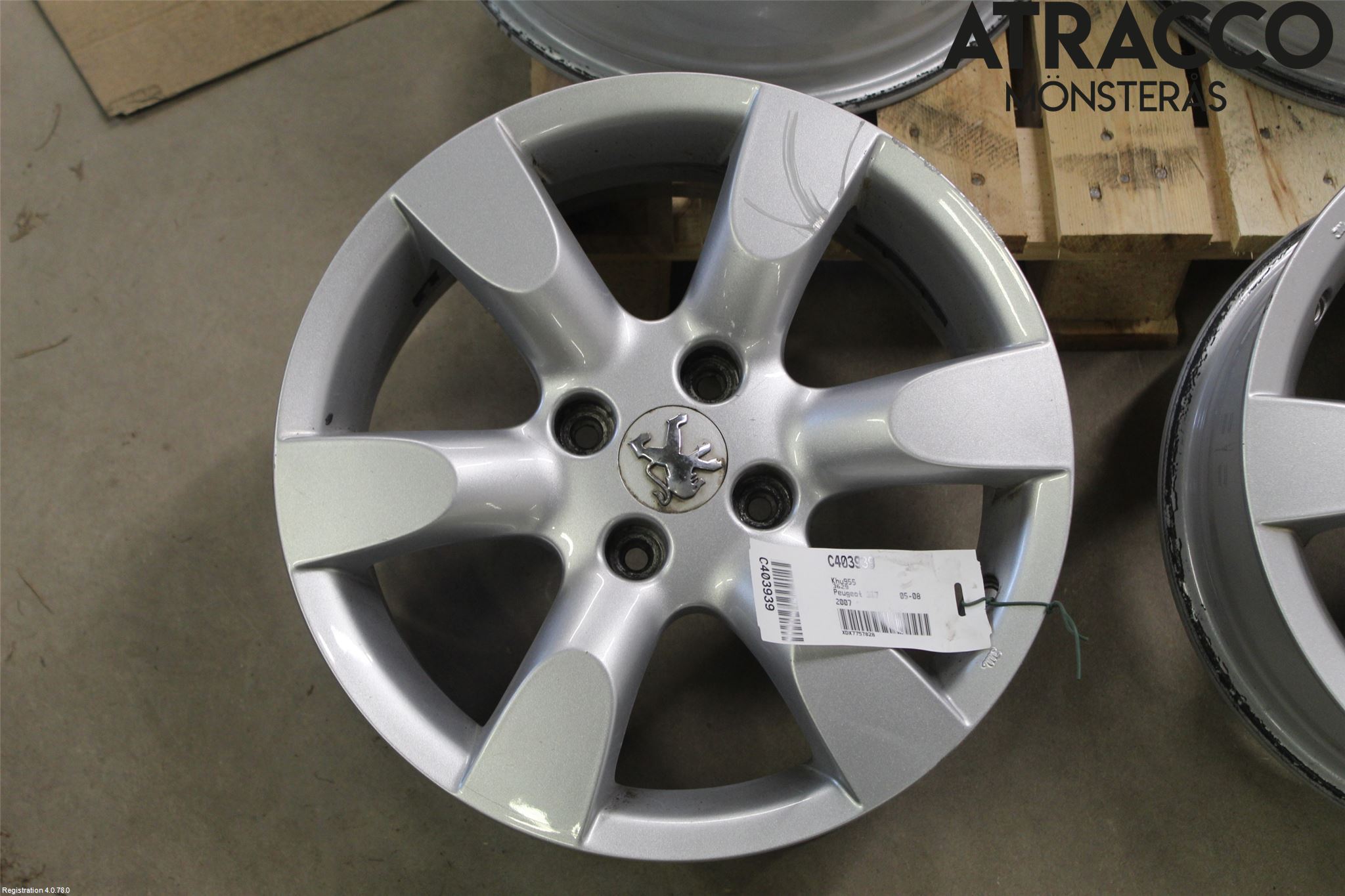 Peugeot 307     05-08 Fälgsats Aluminium