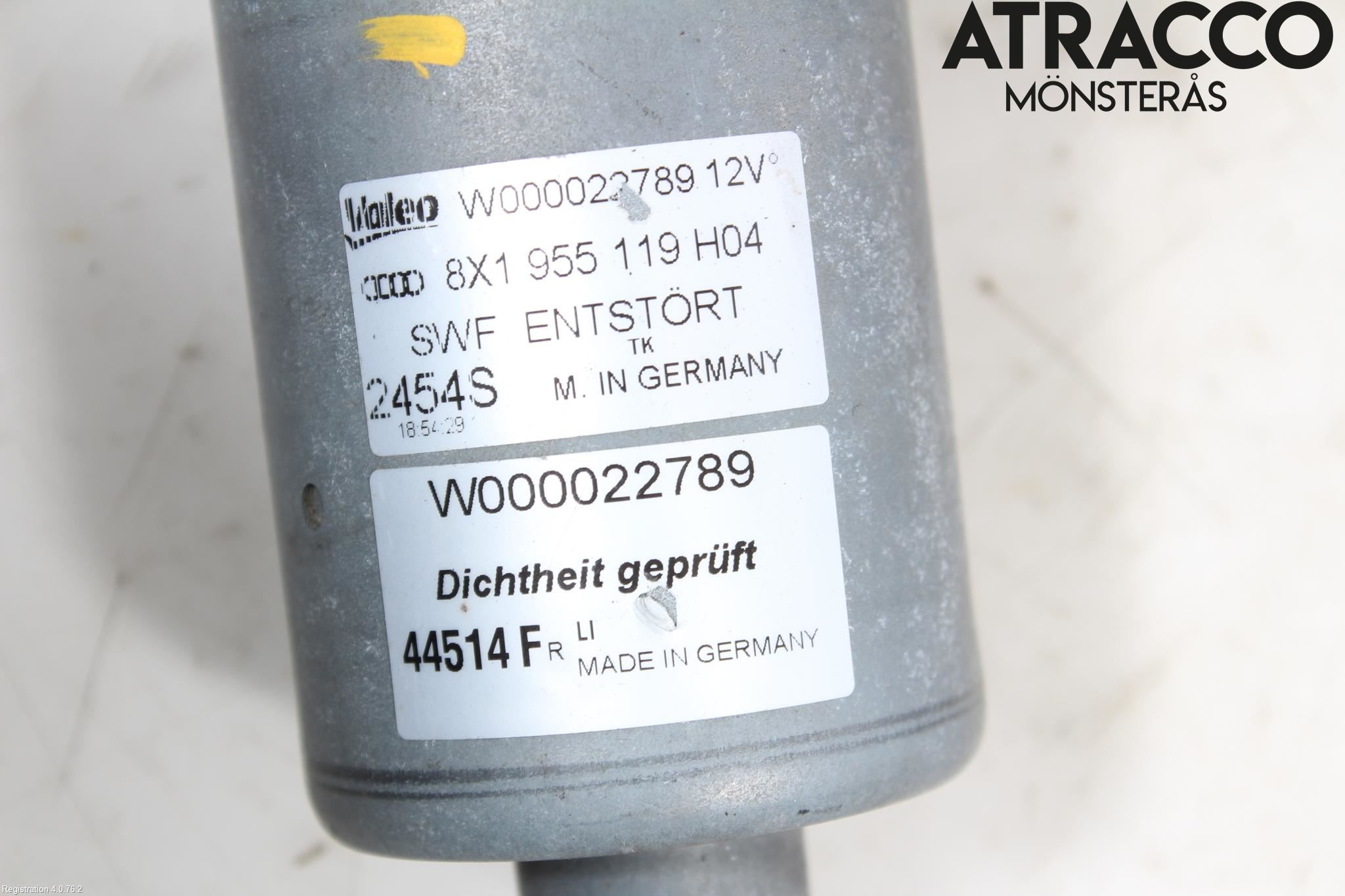 Audi A1/S1 11-18 Torkarmotor Vindruta