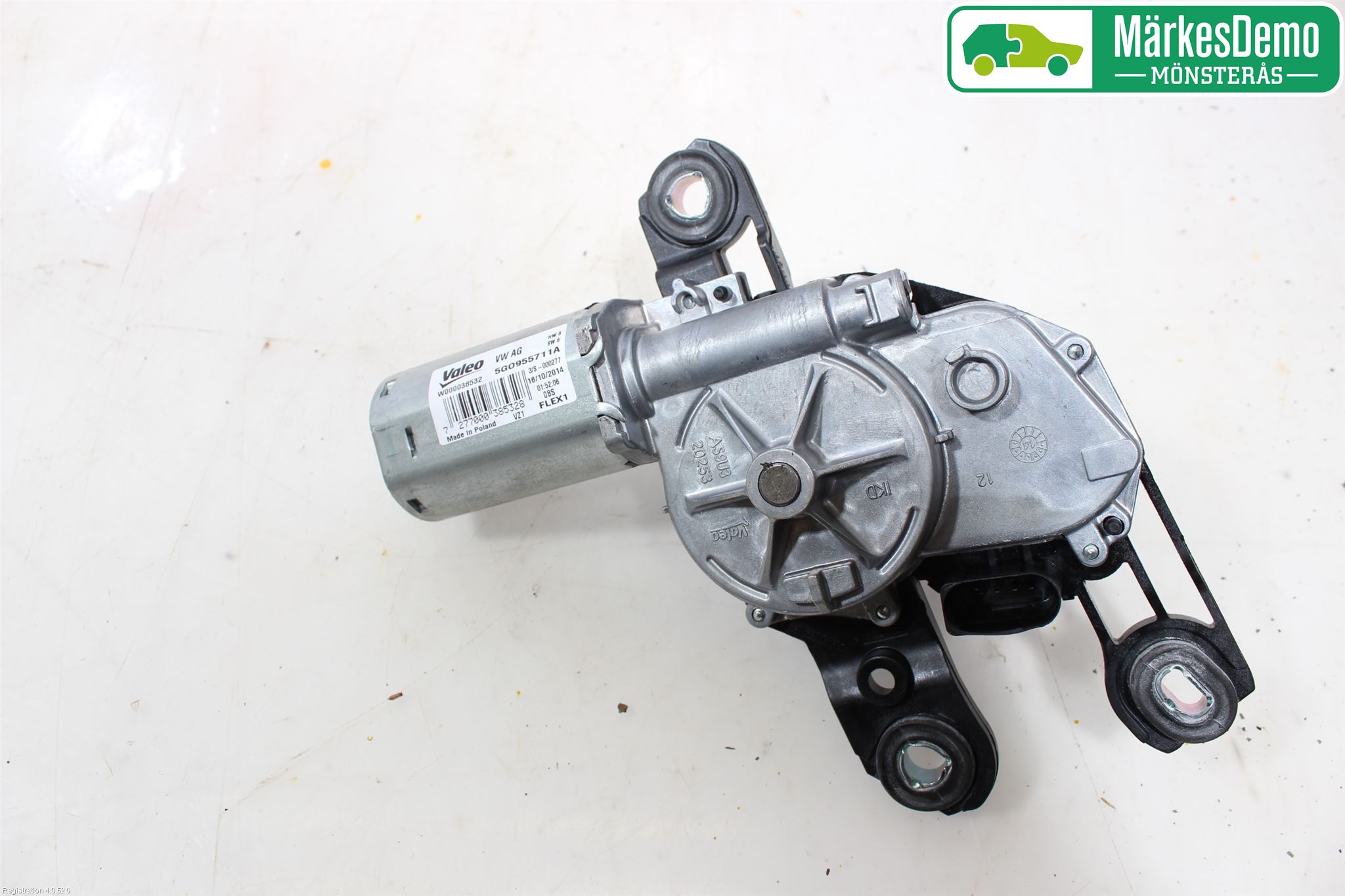 Volkswagen VW PASSAT 15-19 Torkarmotor Baklucka