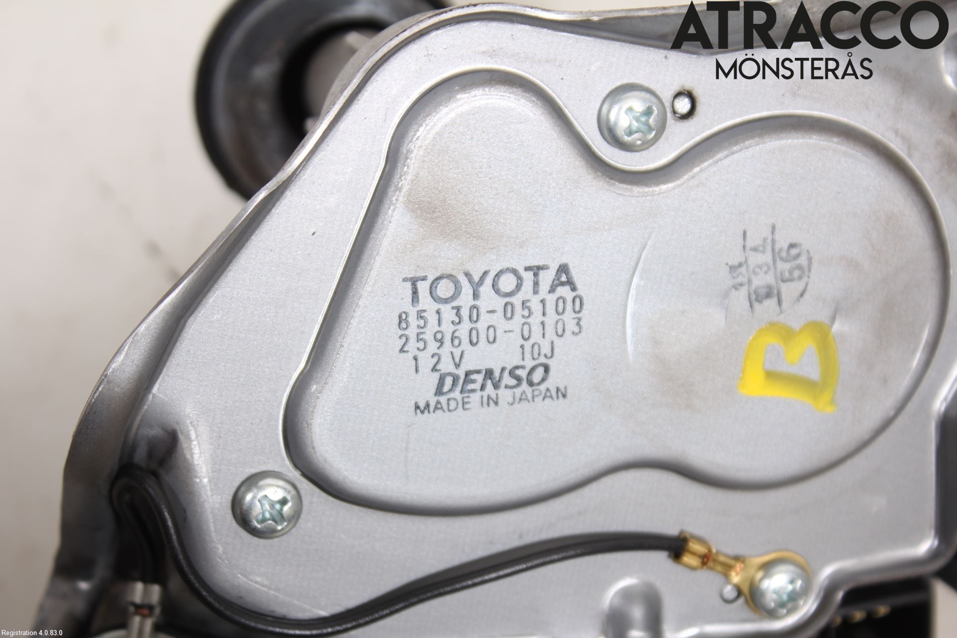 Toyota AVENSIS 07-08 Torkarmotor Baklucka
