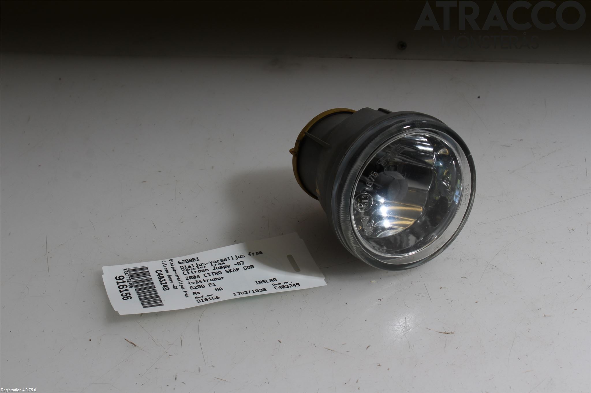 Citroen JUMPY -07 Dimljus-Varselljus Fram