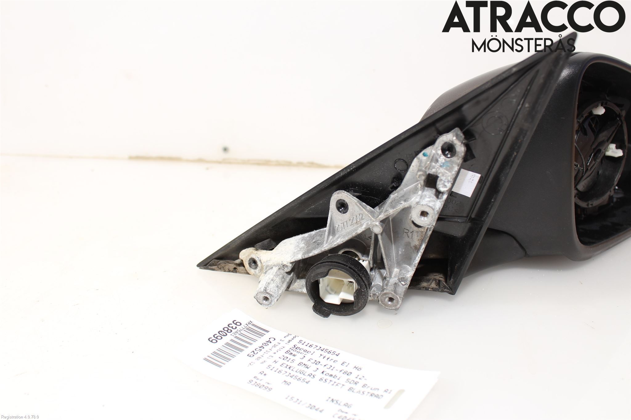 BMW 3 F30/F31/F80 12-19 Spegel Yttre El Hö