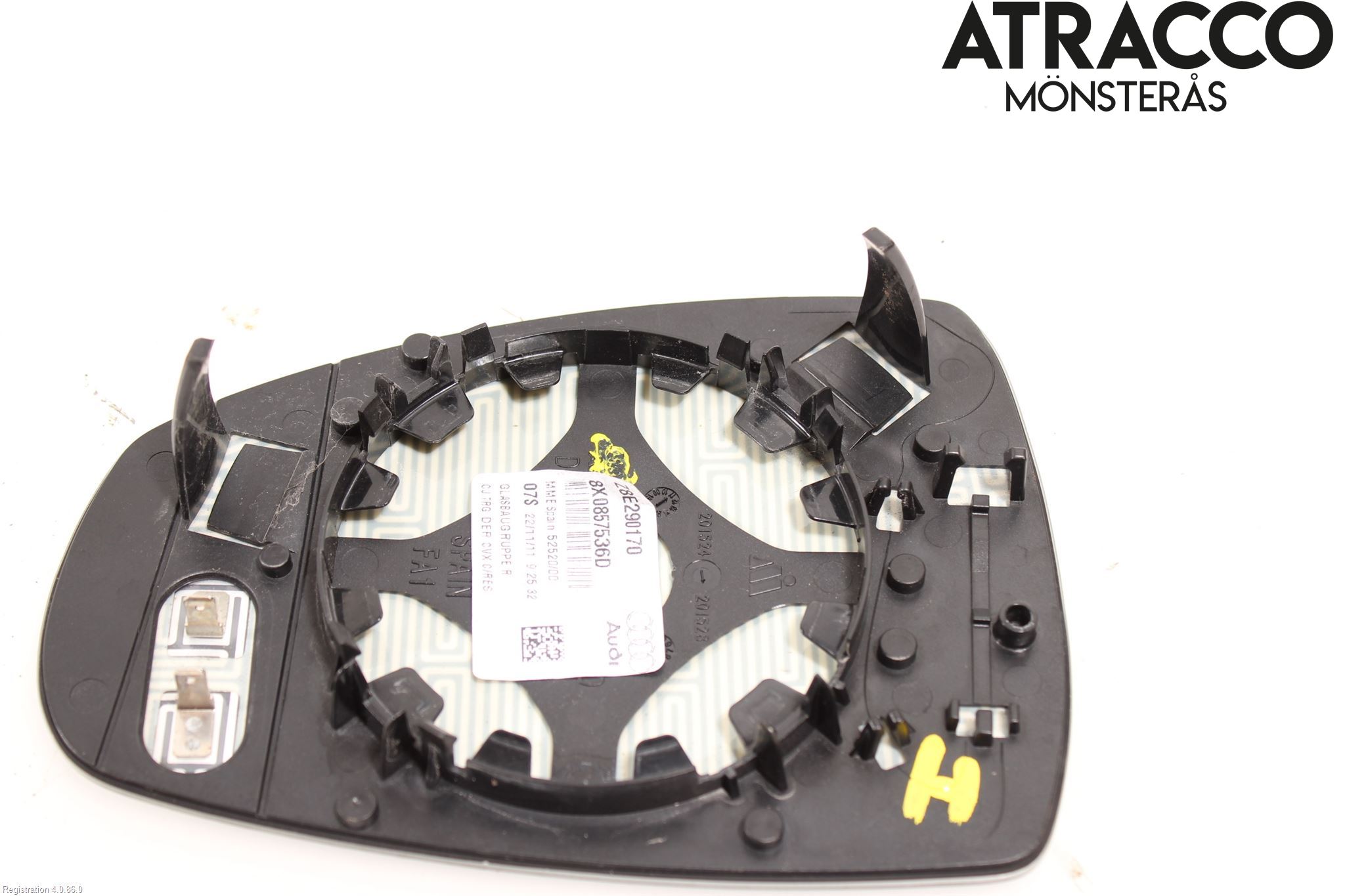 Audi A1/S1 11-18 Spegelglas Hö