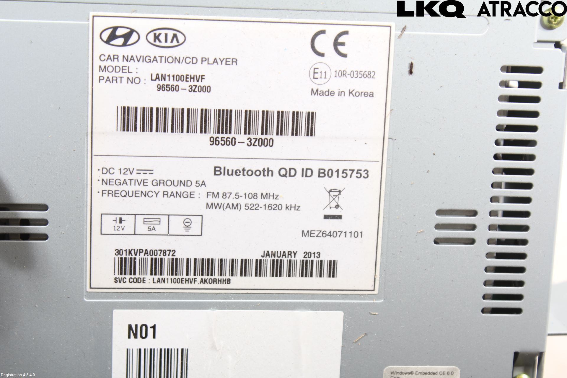 Hyundai i40 08-15 Cd Radio - Multimediapanel