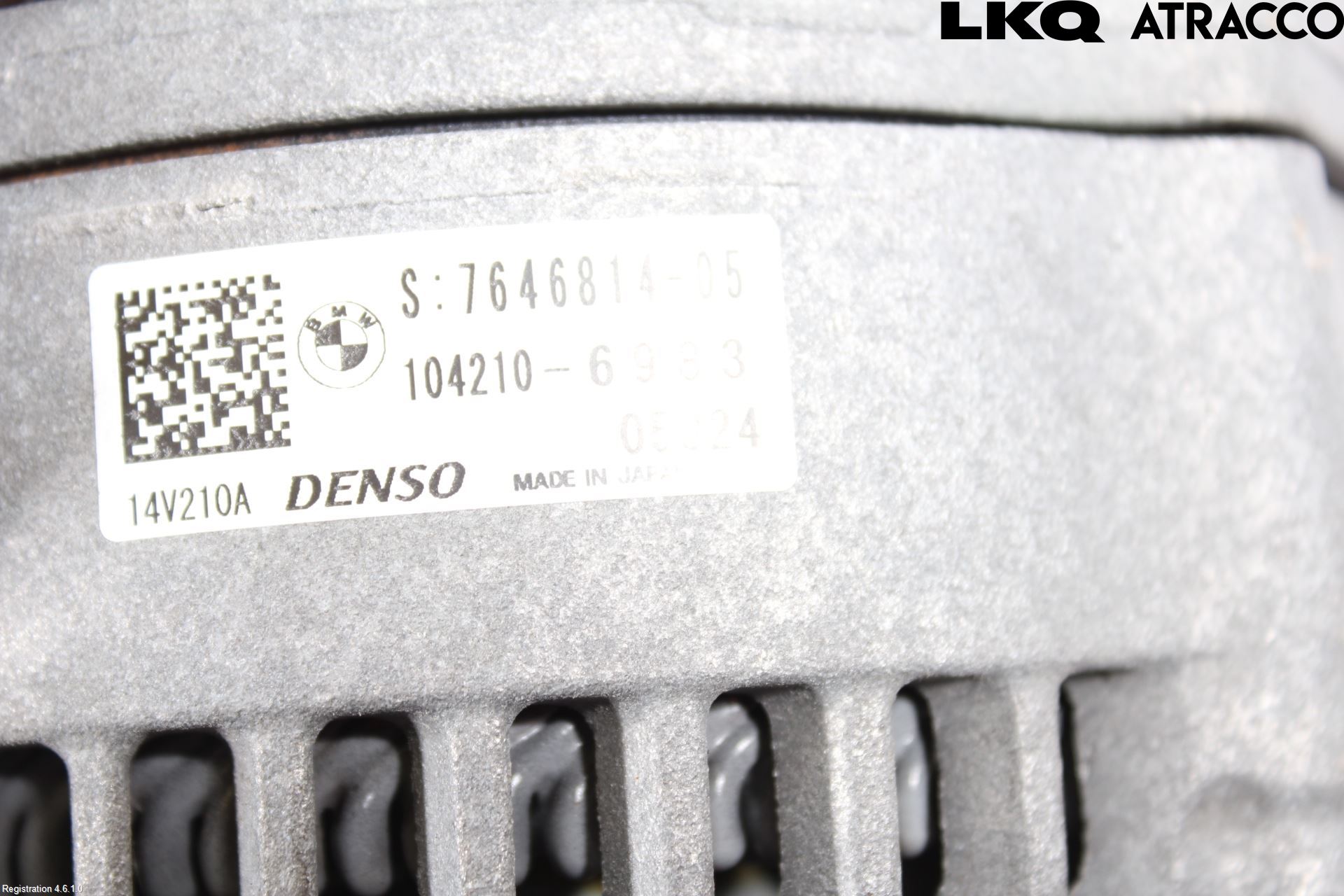 BMW 3 GT F34 13-19 Generator