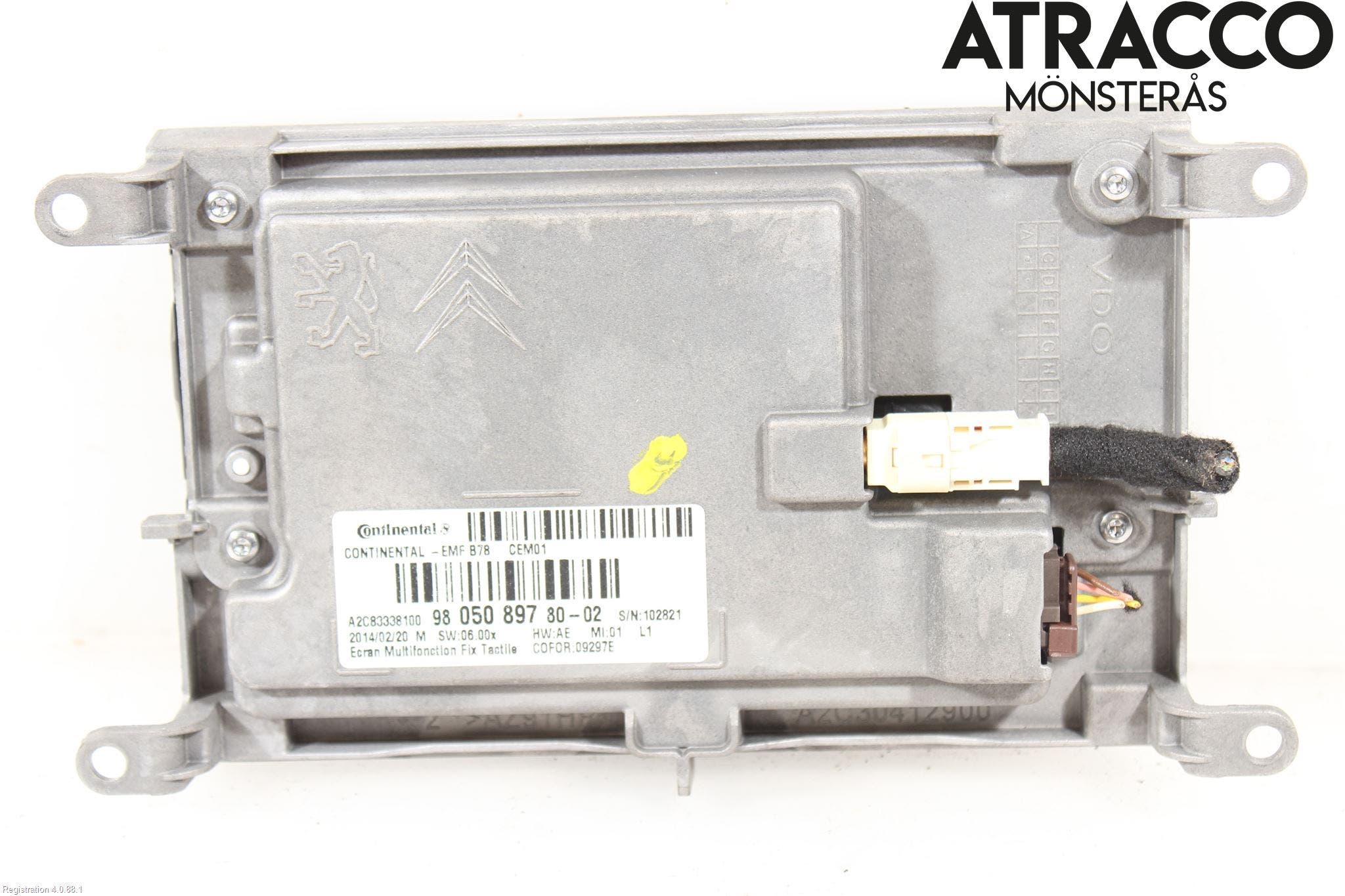 Citroen C4 GRAND PICASSO 14-18 Bildskärm