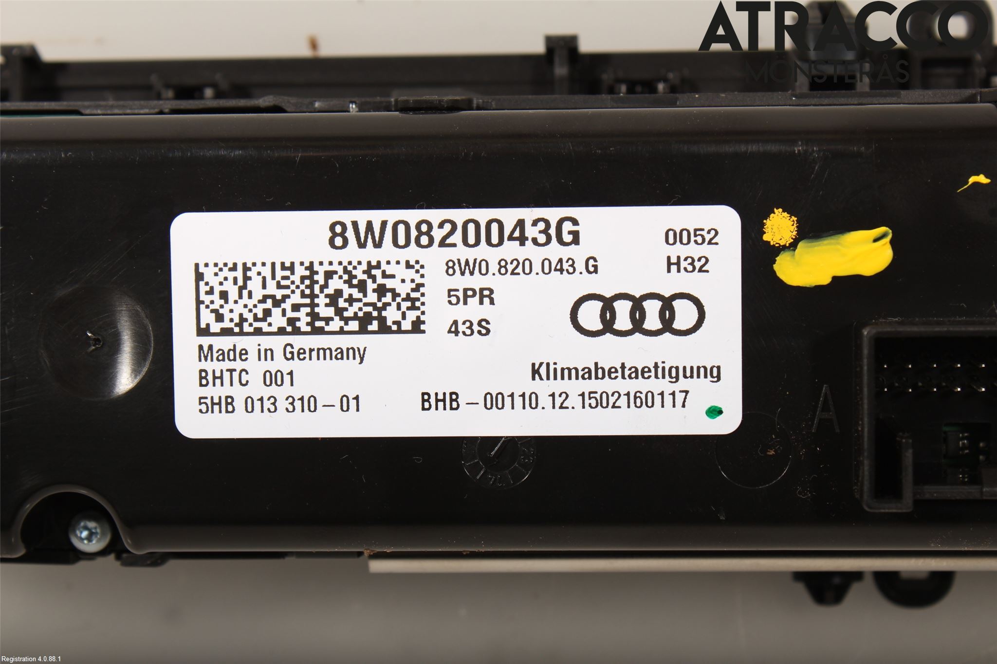 Audi A4/S4 B9 16-19 Ac Styrenhet Ac Manöveren