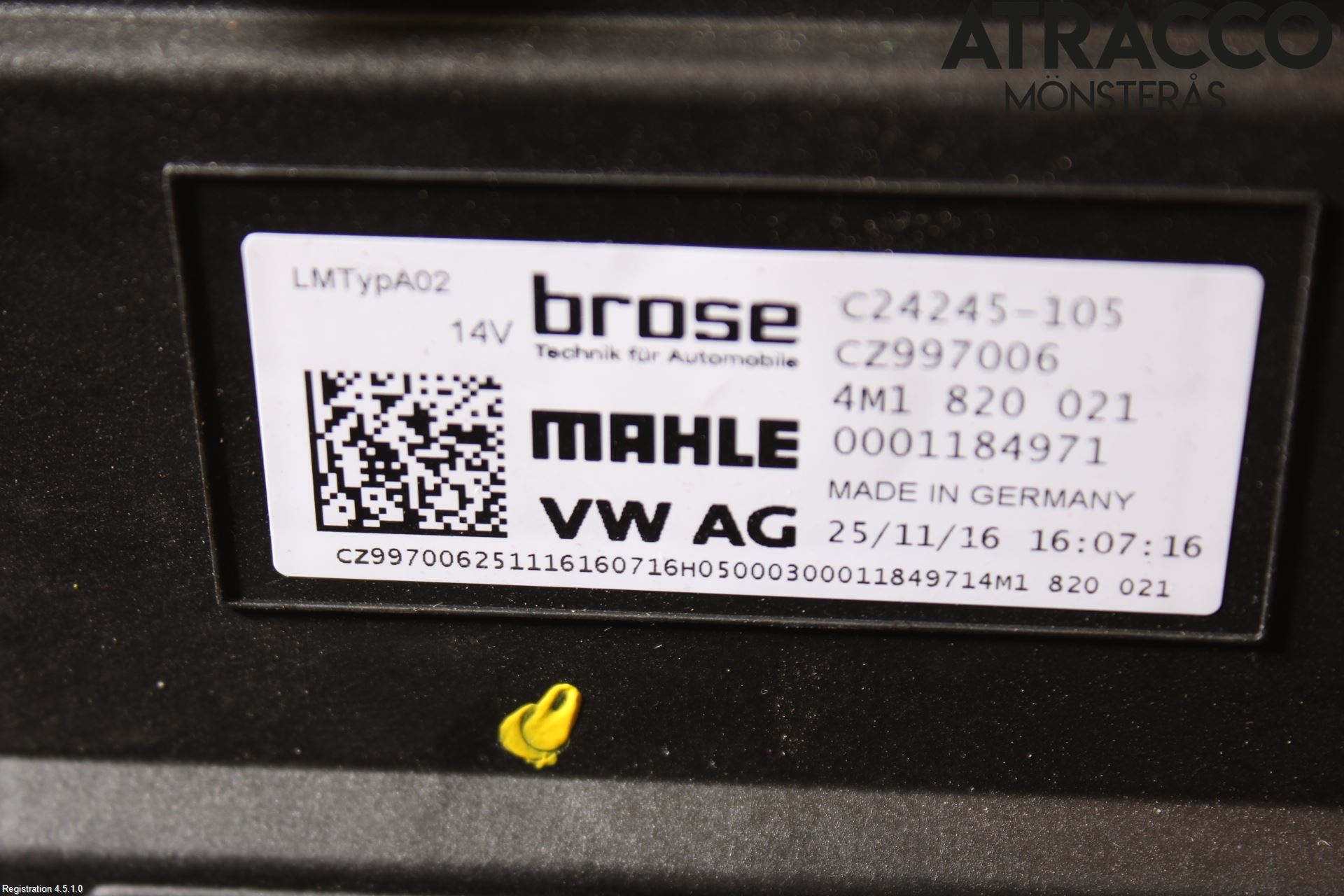 Audi A4/S4 B9 16-19 Värmefläkt