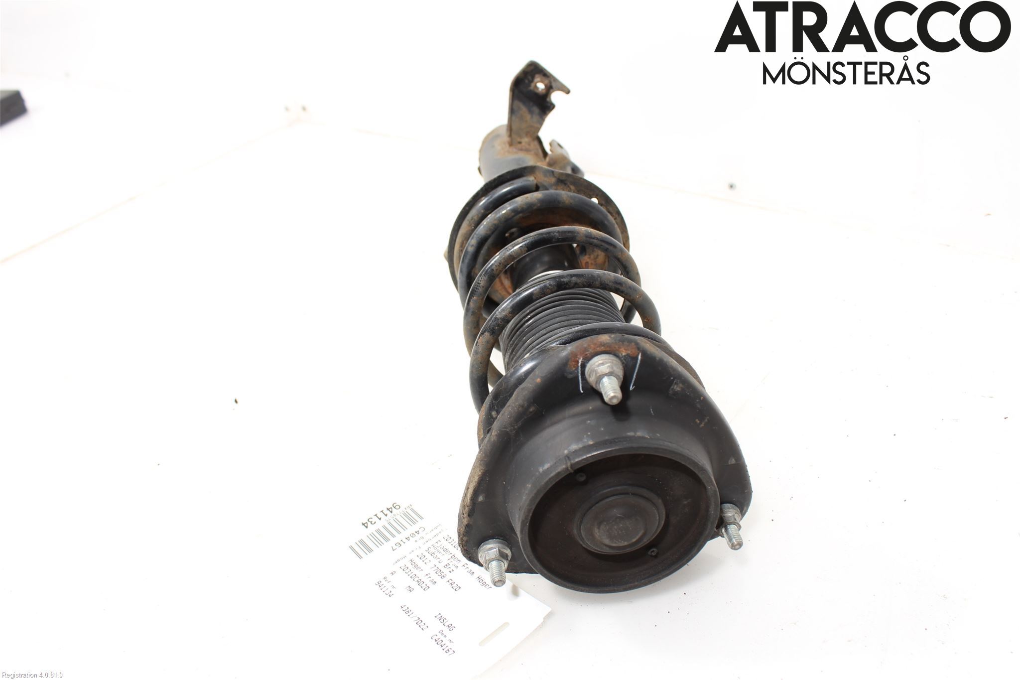 Subaru BRZ Fjäderben Fram Höger