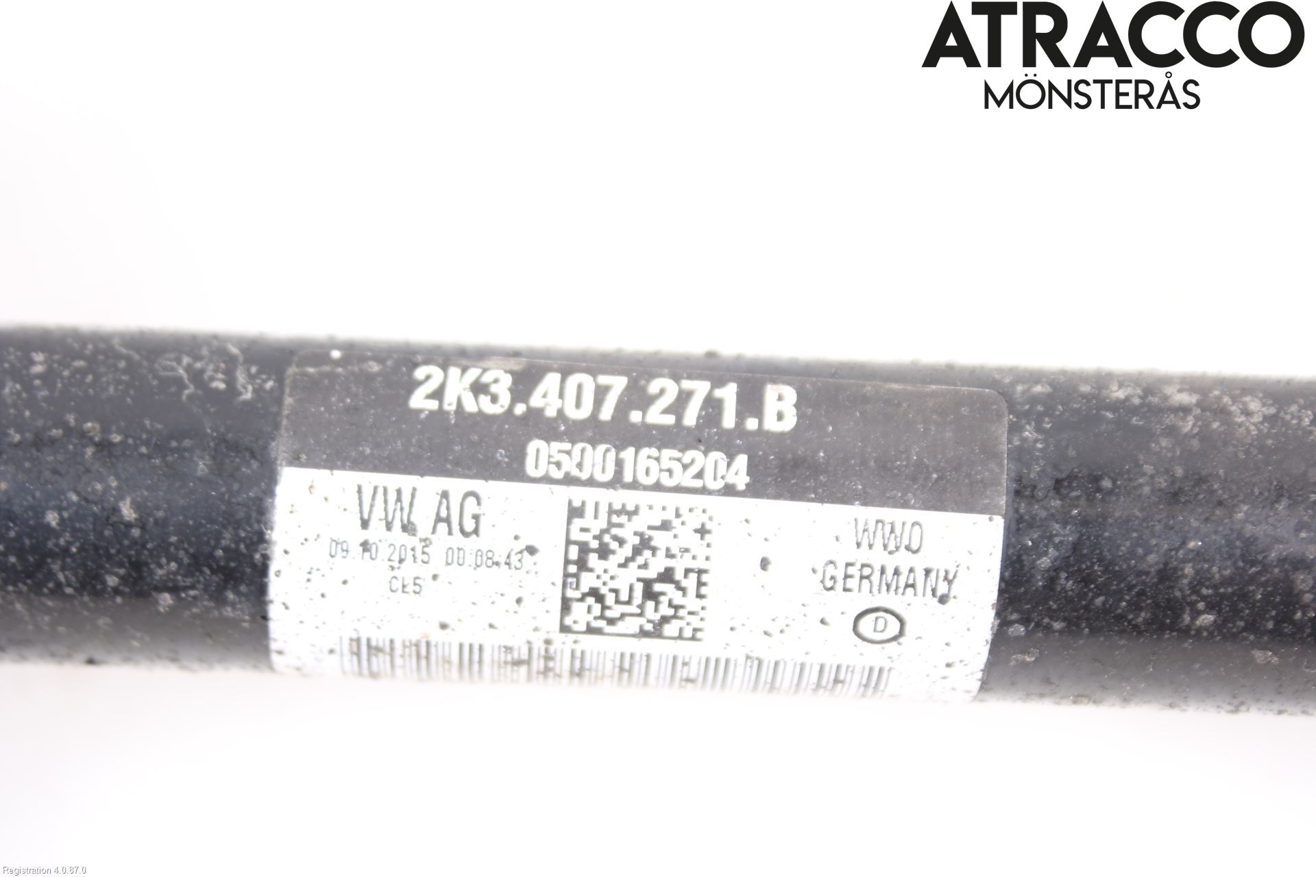 Volkswagen VW CADDY 16-20 Drivaxel Fram Vänster