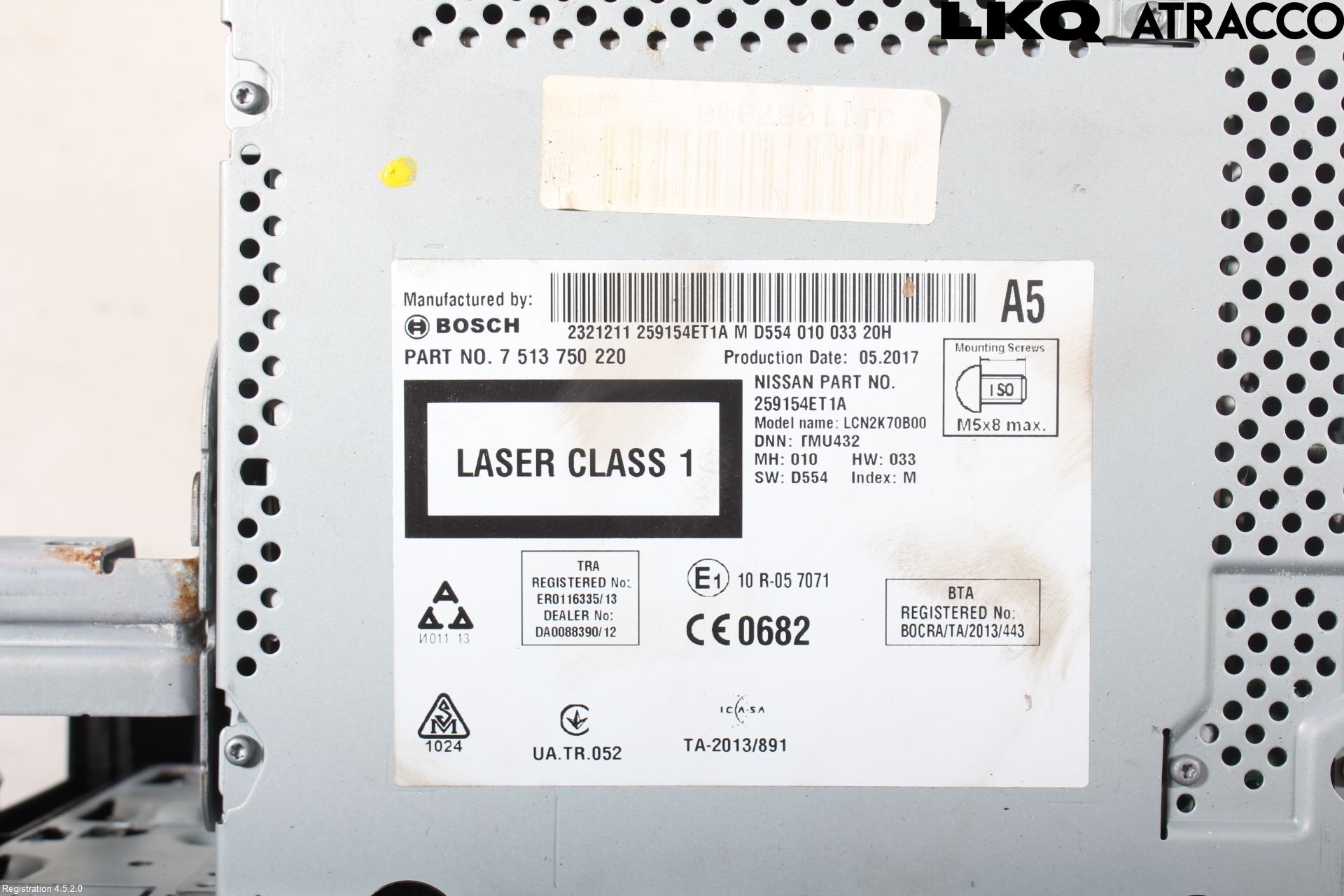 Nissan QASHQAI 14-17 Cd Radio - Multimediapanel