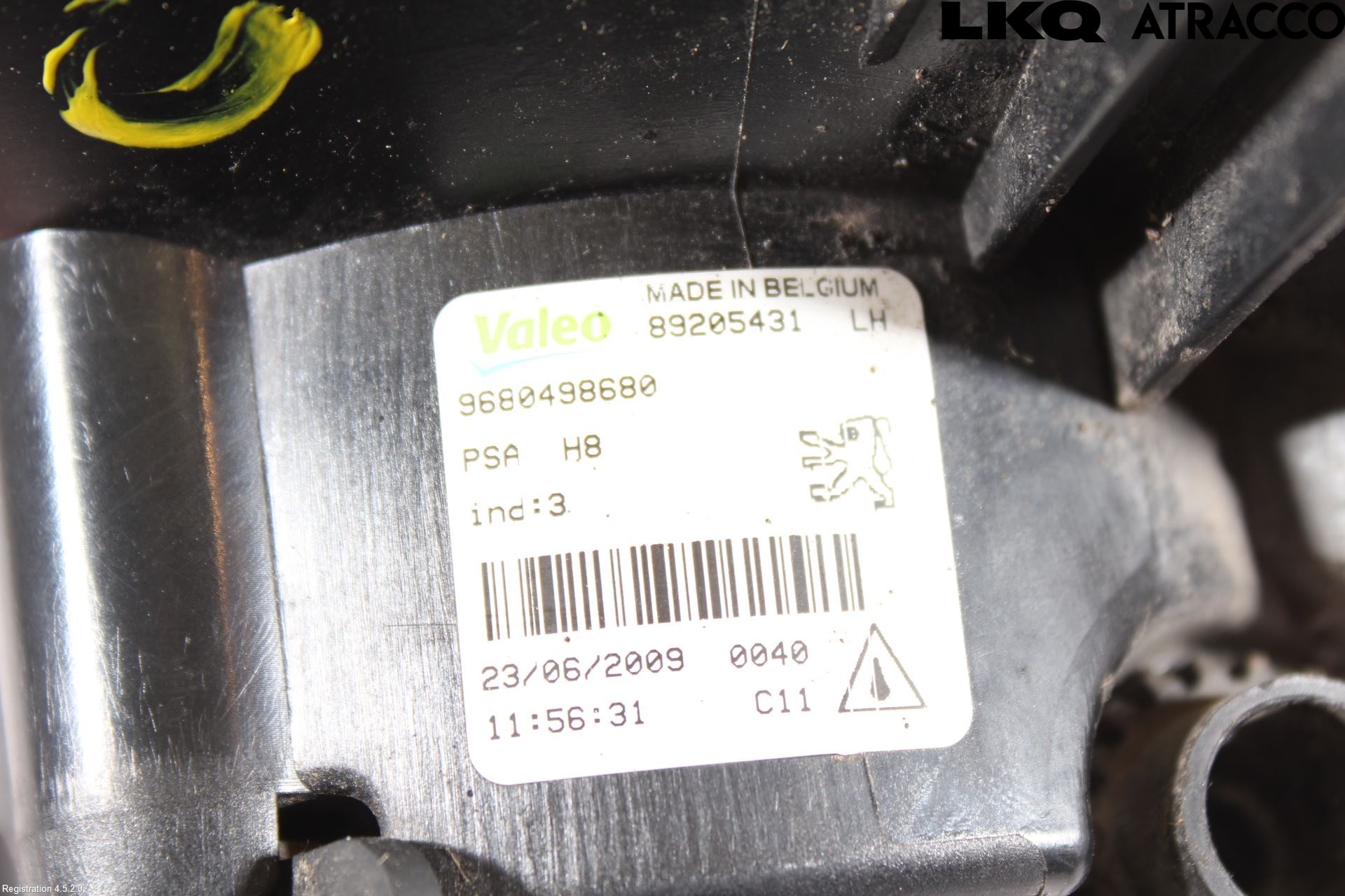 Peugeot 308 08-13 Dimljus-Varselljus Fram