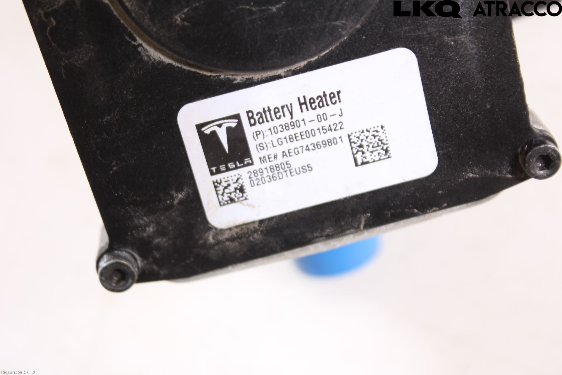 Tesla MODEL S 13- Motorvärmare El-Sats Komp