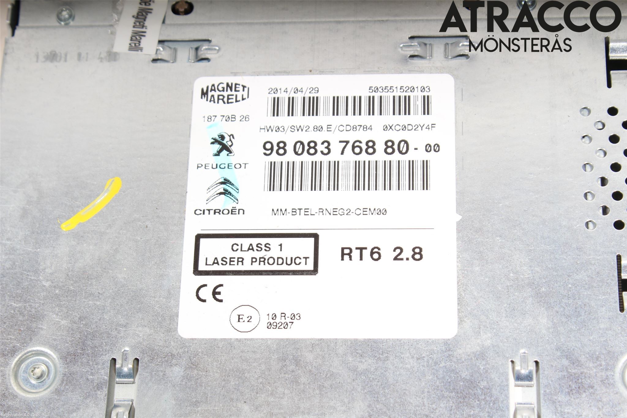 Citroen C4 II 11-18 Cd Radio - Multimediapanel