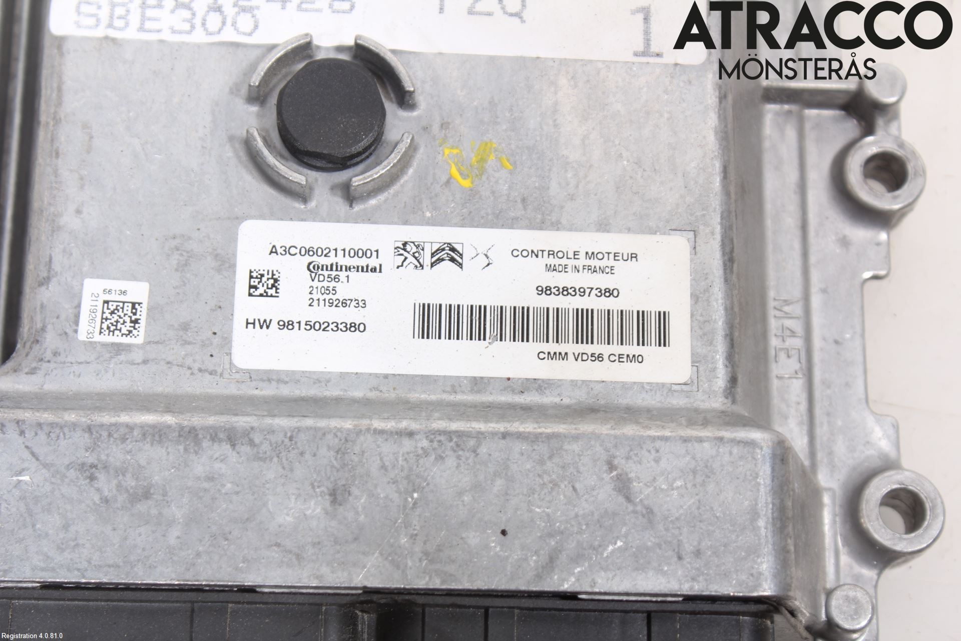 Opel MOKKA 21- Styrenhet Insprut Bensin