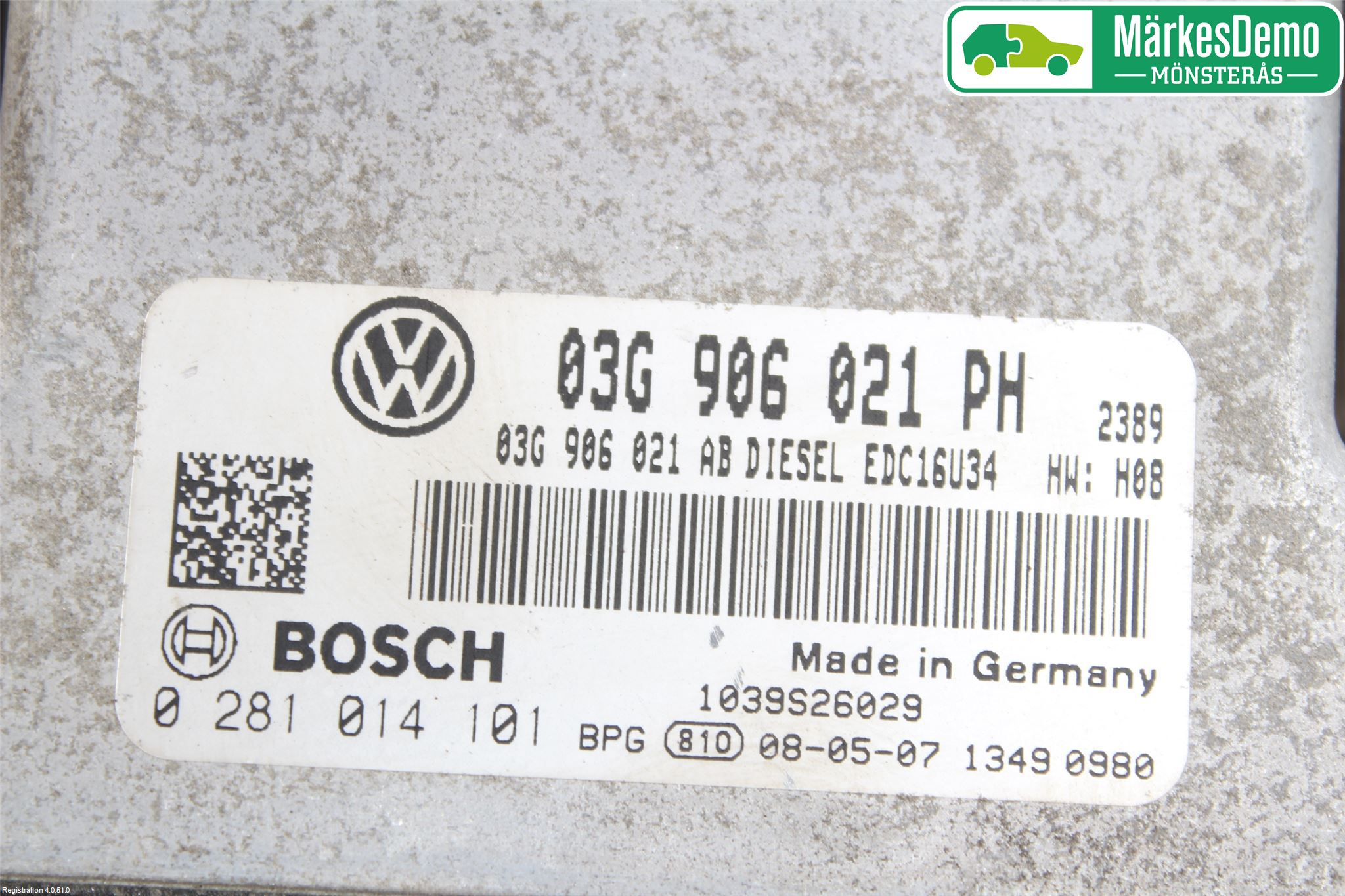 Volkswagen VW CADDY      04-10 Styrenhet Insprut Bensin