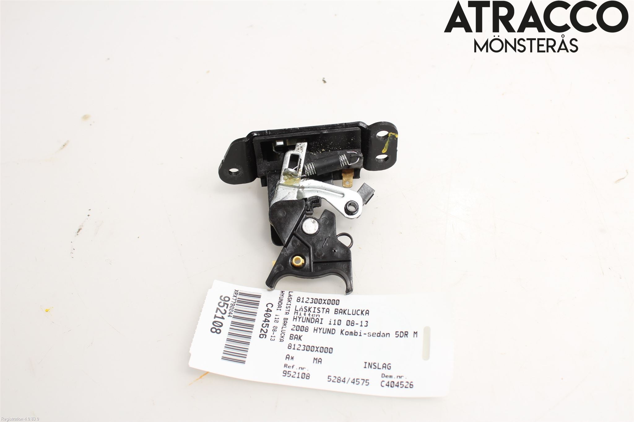 Hyundai i10 PA 08-13 Låskista Baklucka