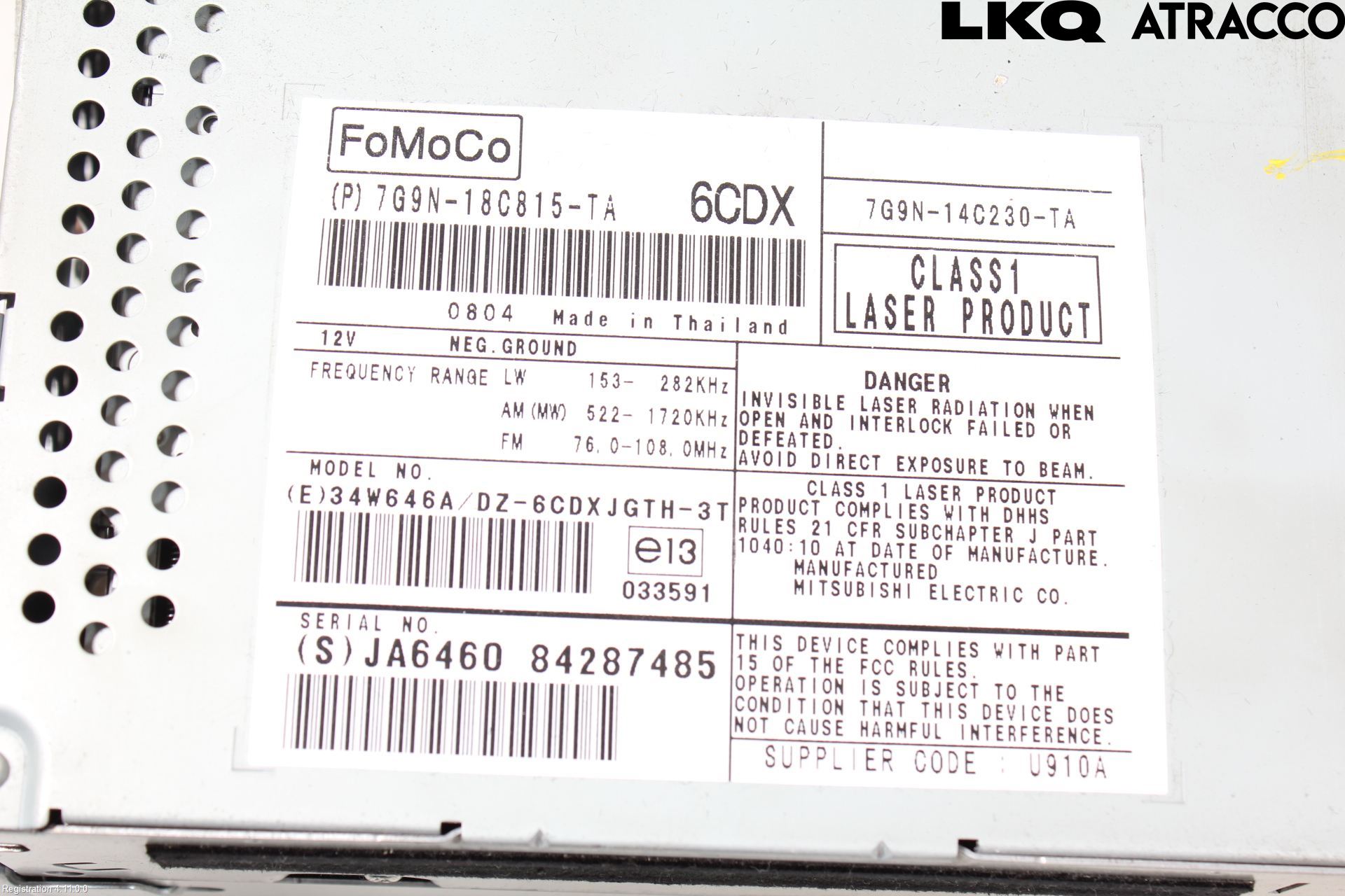 Jaguar XF 08-15 Cd Radio - Multimediapanel