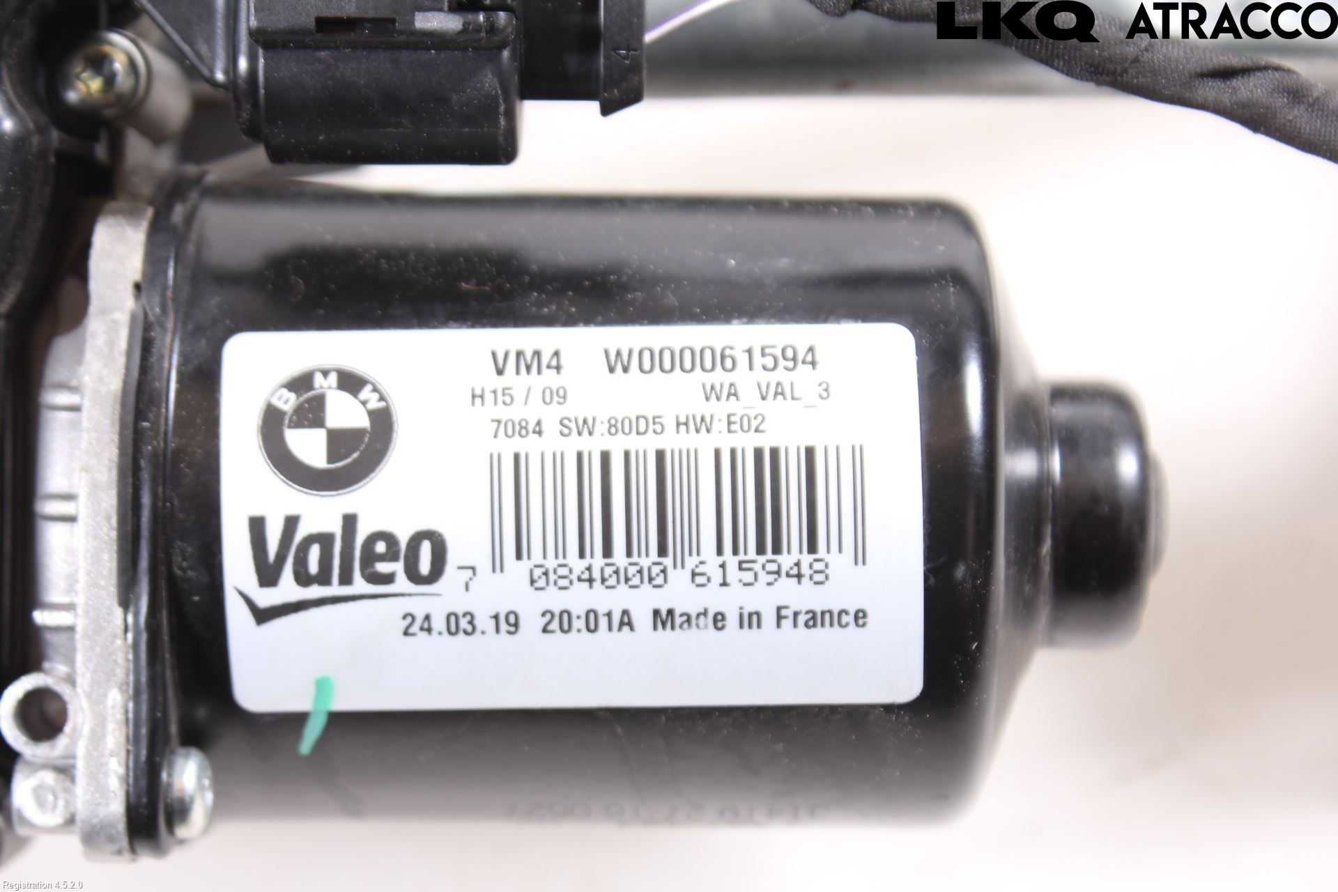 BMW 5 G30/G31/F90 17-23 Torkarmotor Vindruta