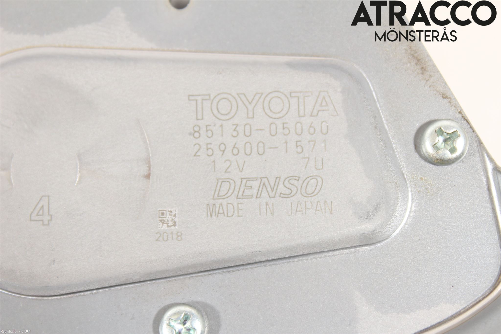 Toyota AVENSIS 16-18 Torkarmotor Baklucka