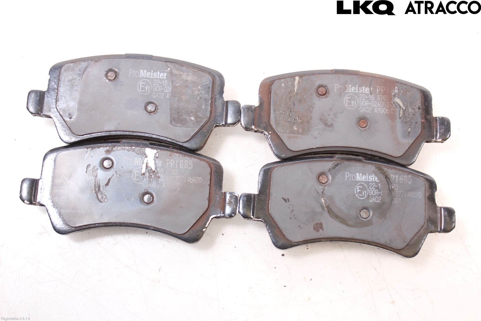 Volvo V70 08-13 Bromsbelägg Bak