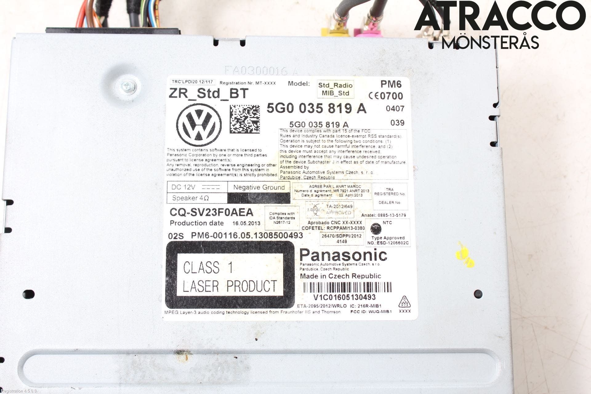 Volkswagen VW GOLF / E-GOLF VII 13-20 Radio