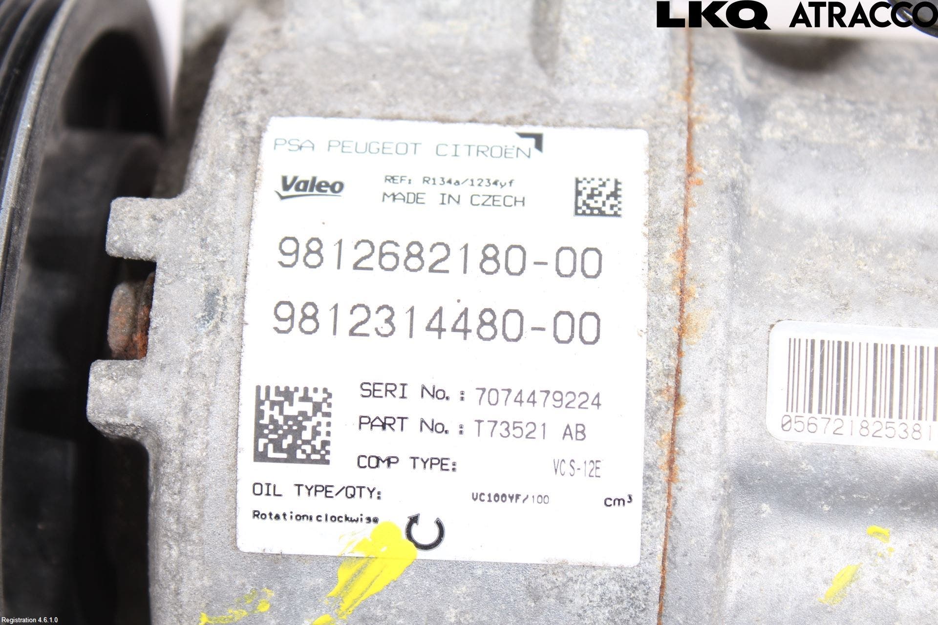 Citroen C4 GRAND PICASSO 14-18 Ac Kompressor