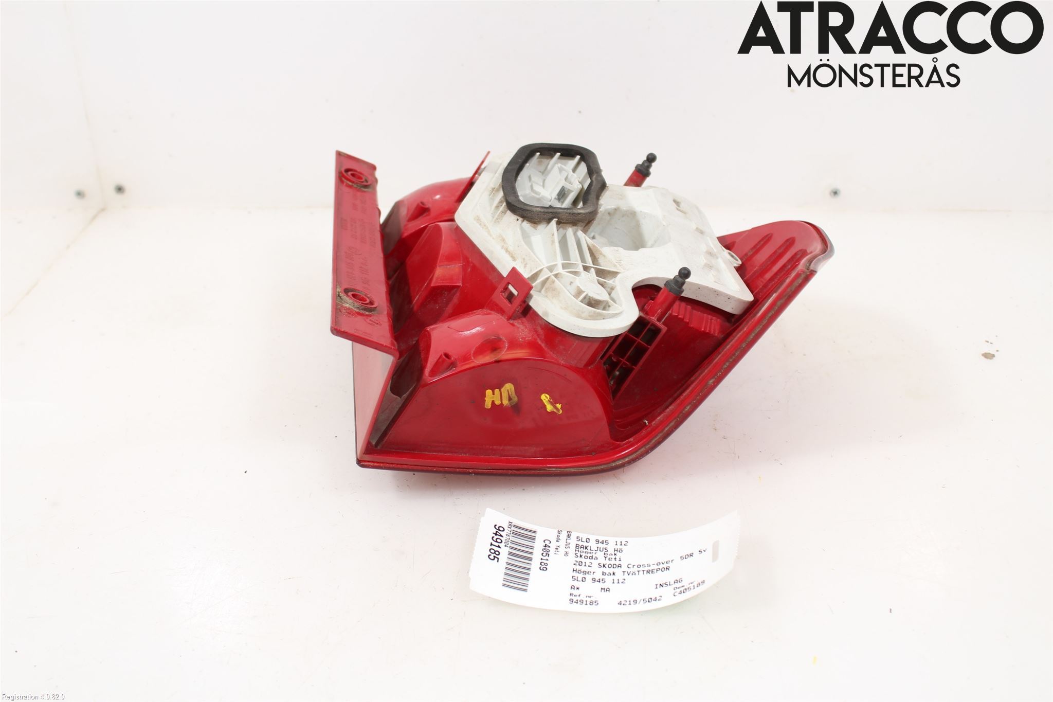 Skoda YETI Bakljus Höger