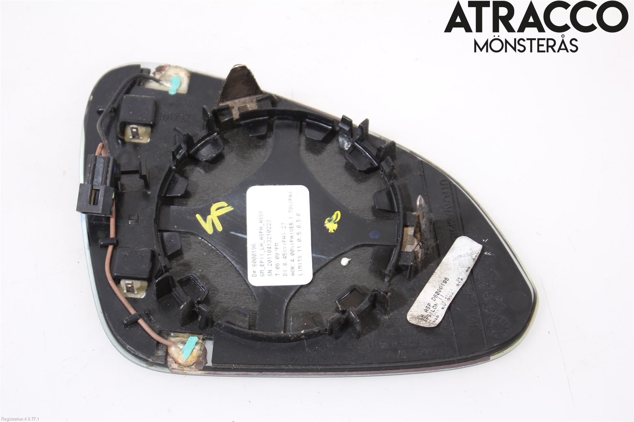 Opel INSIGNIA 09-16 Spegelglas Vä