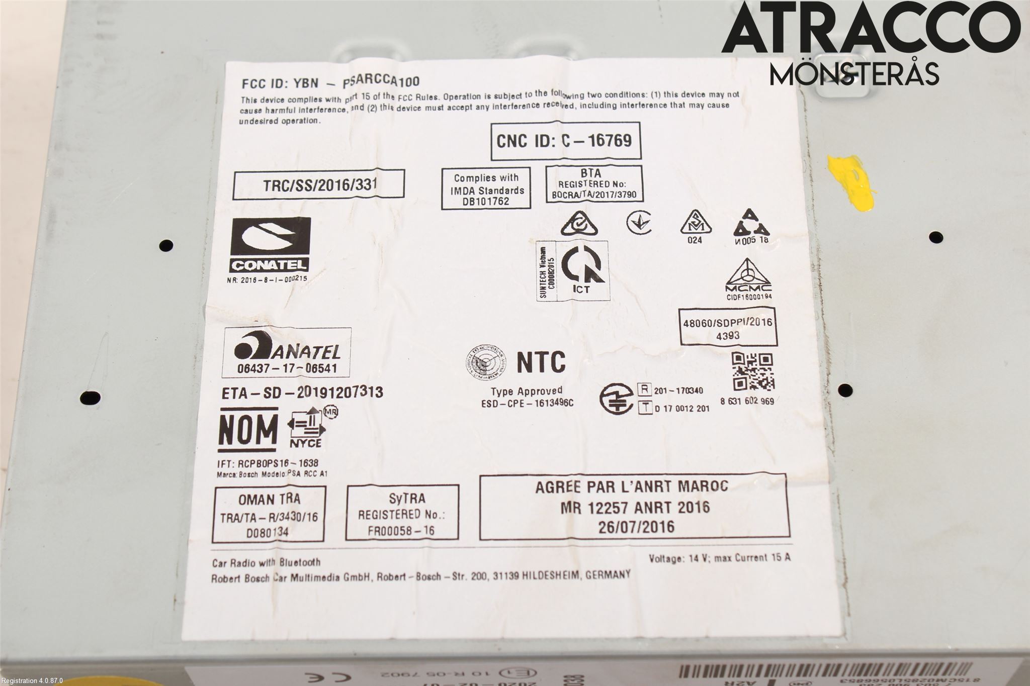 Citroen COTROEN C3 17-24 Radio