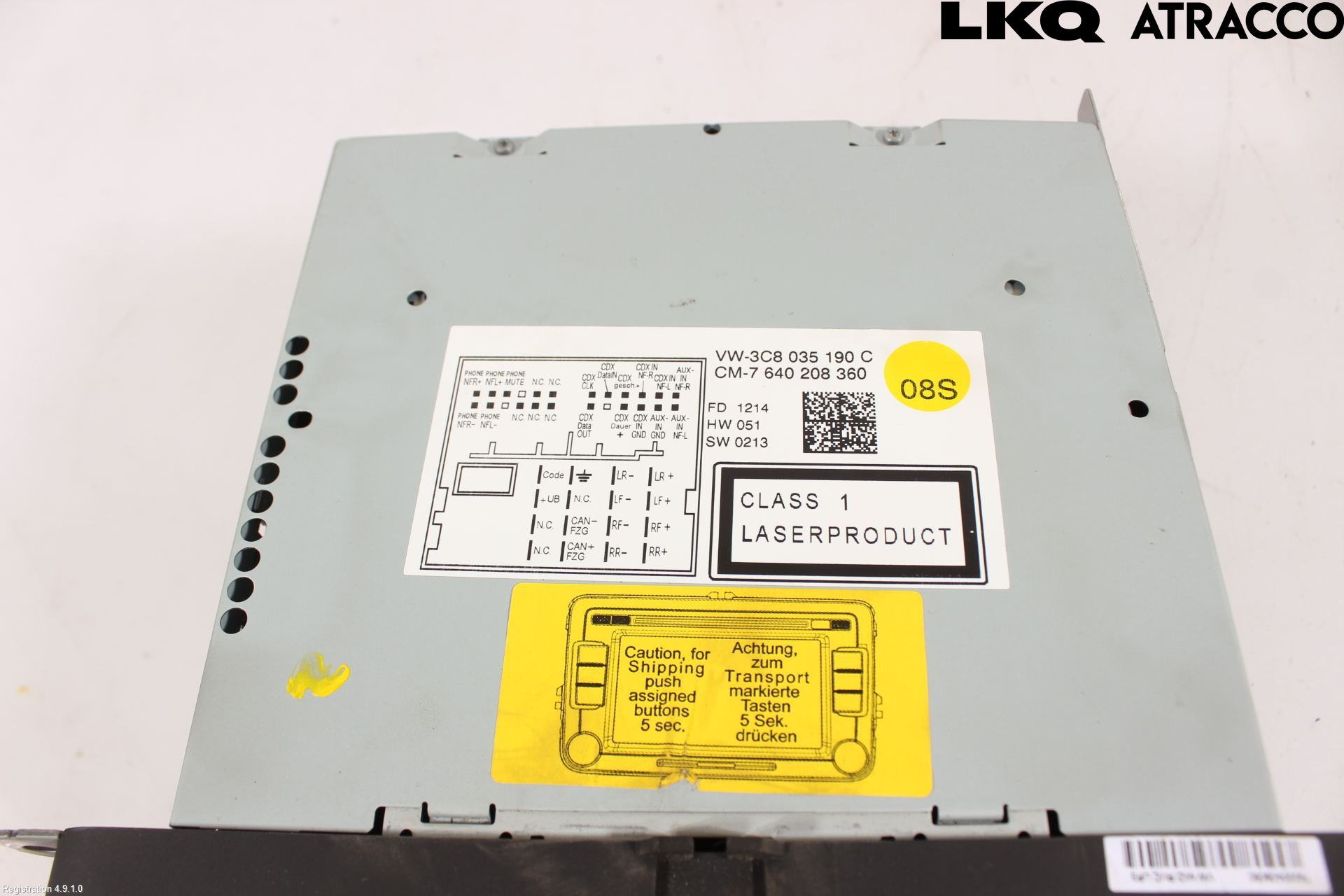 Volkswagen VW PASSAT 11-14 Cd Radio - Multimediapanel
