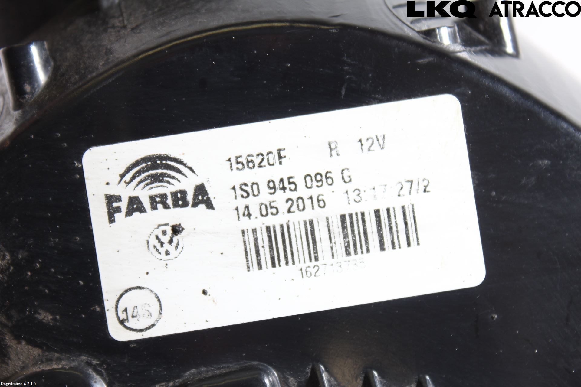 Volkswagen VW UP! / E-UP! Bakljus Höger