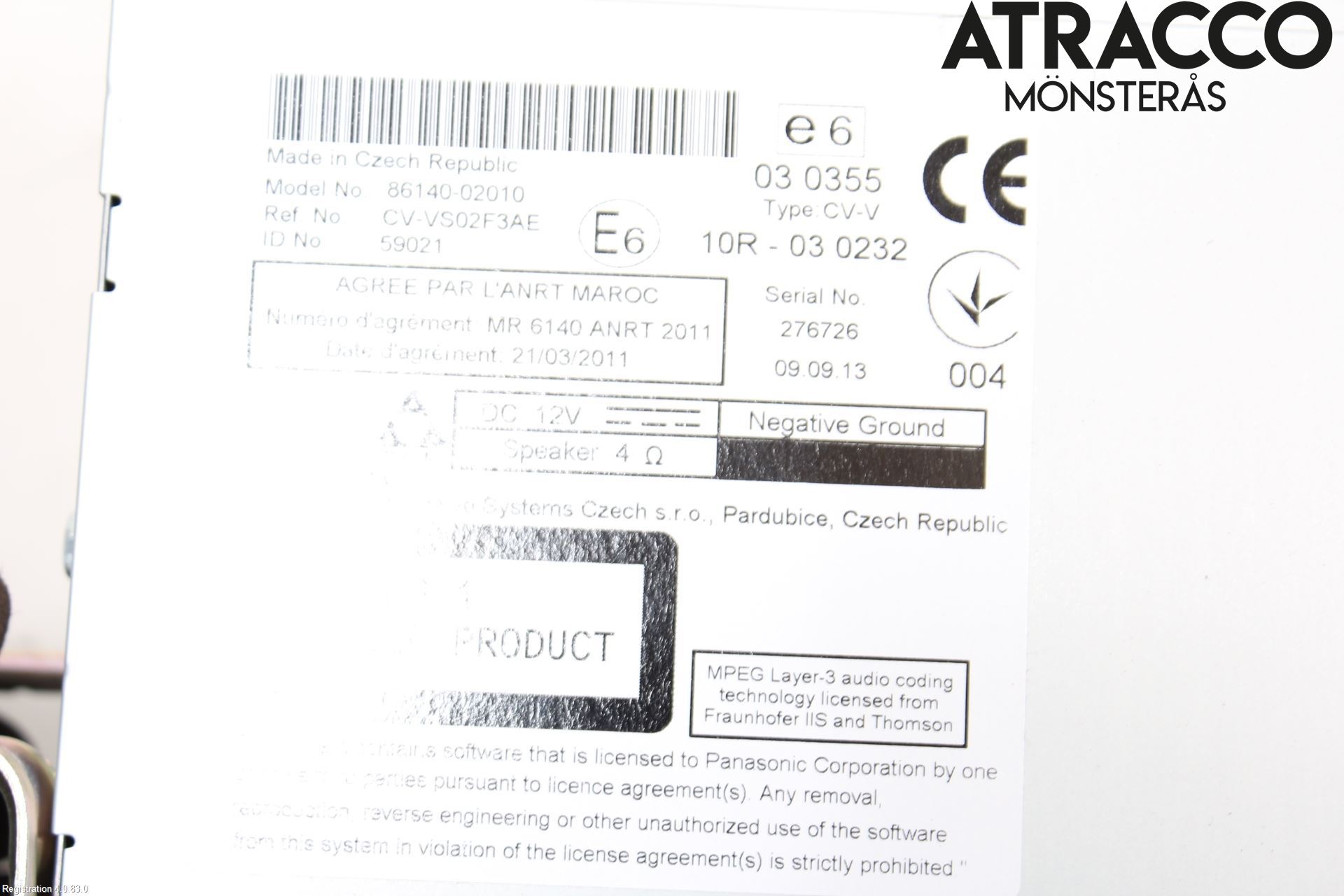 Toyota AURIS 13-19 Cd Radio - Multimediapanel