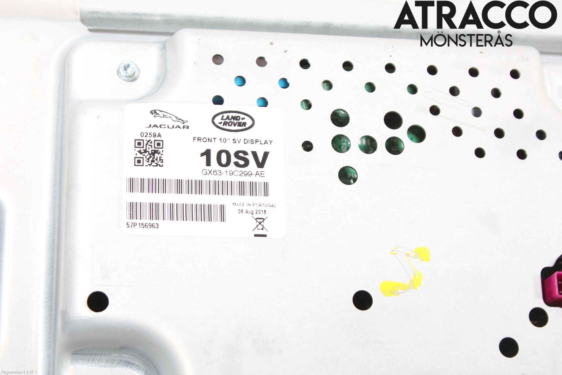 Jaguar XE (X760) 15-24 Multifunktionsdisplay