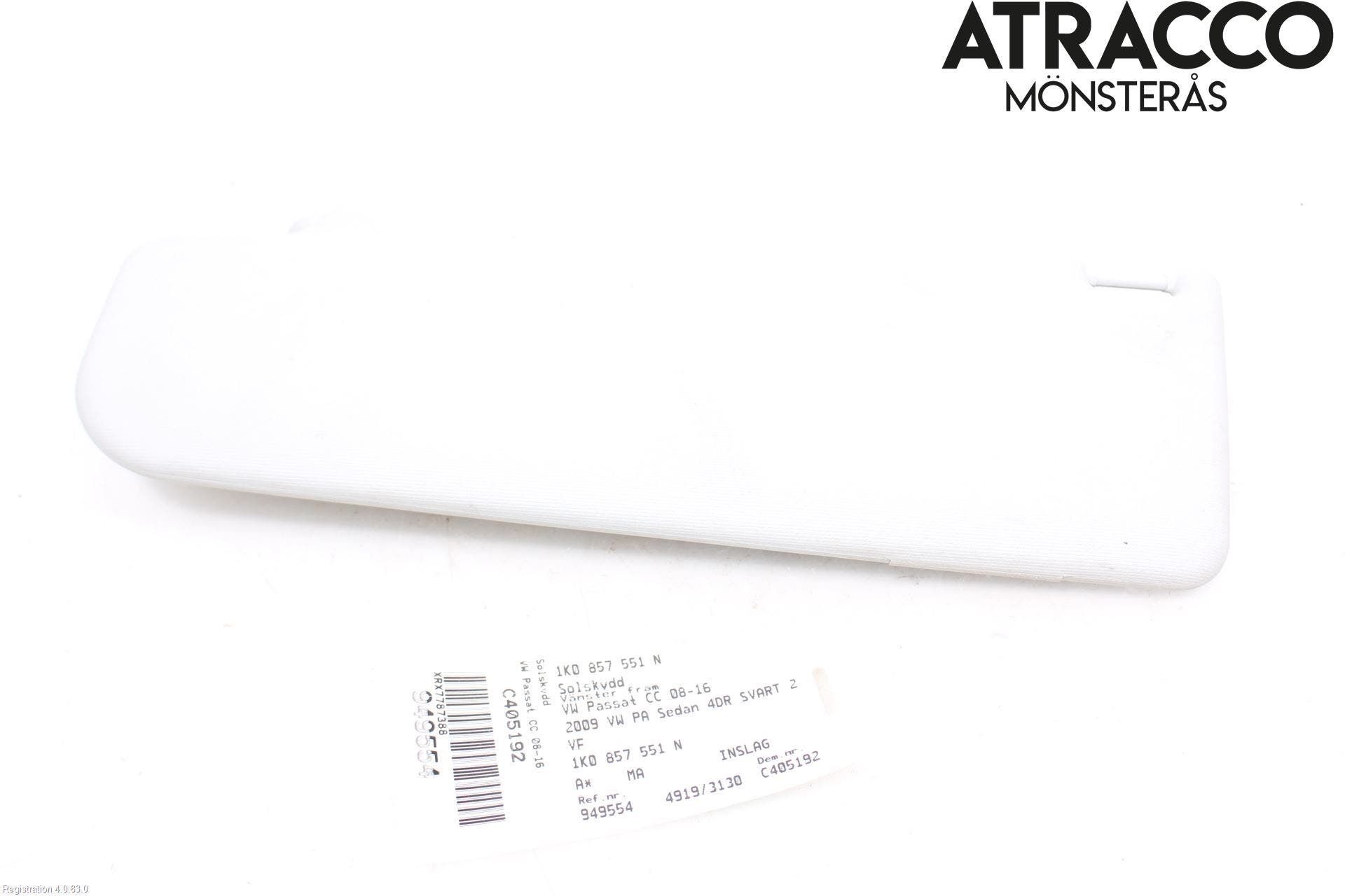 Volkswagen VW PASSAT CC 08-16 Solskydd