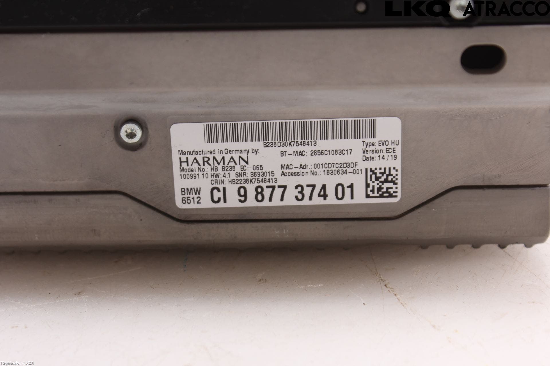 BMW 5 G30/G31/F90 17-23 Cd Radio - Multimediapanel