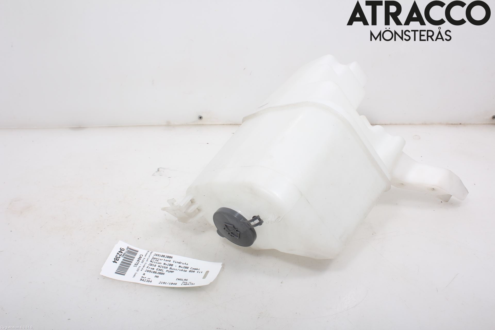 Nissan NV200/NV200 COMBI Spolartank Vindruta