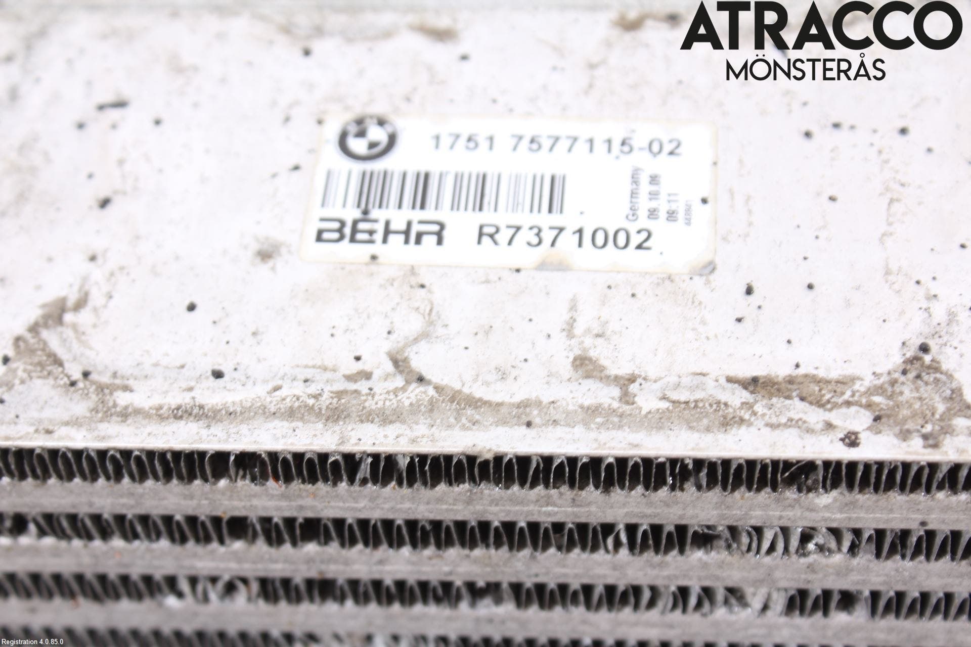 BMW 5 GT F07 09-17 Laddluft-Intercooler Kyl