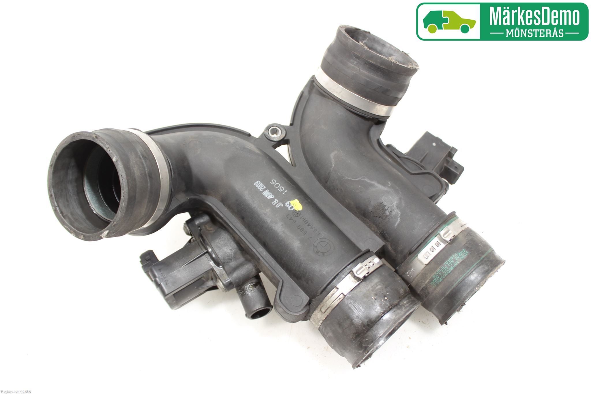 BMW X6 E71/E72   08-14 Laddluft-Intercoolerrör