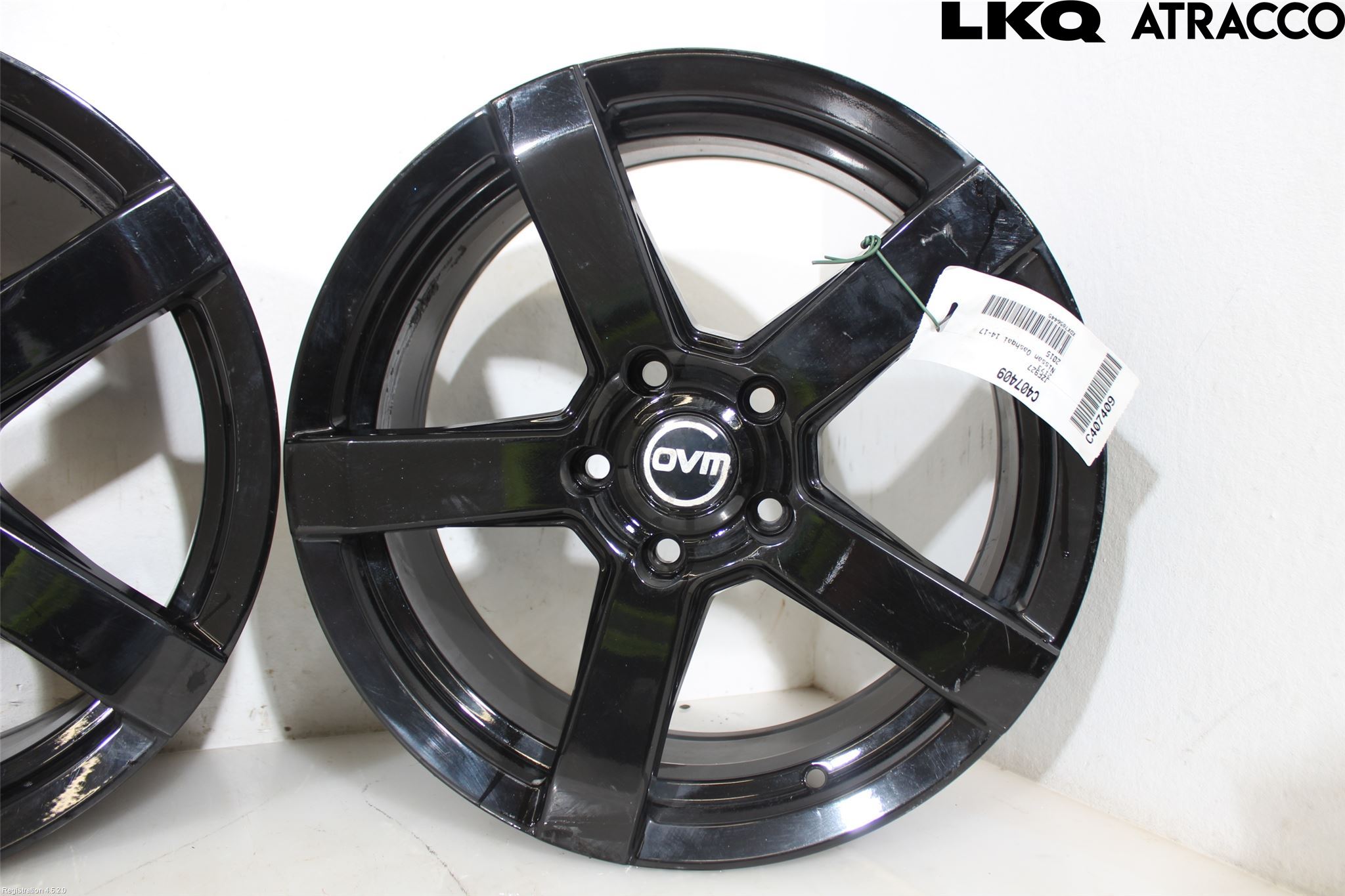 Nissan QASHQAI 14-17 Fälgsats Aluminium
