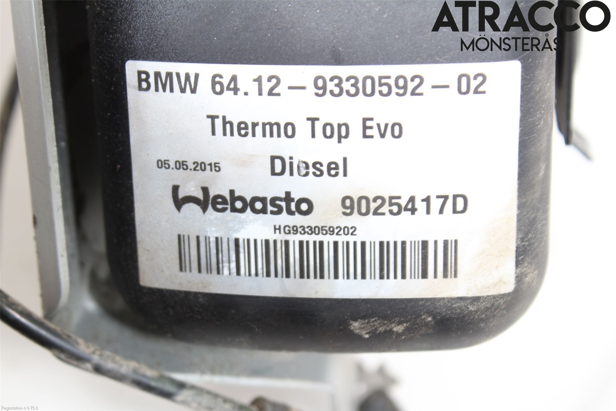 BMW X5 F15 13-18 Dieselvärmare