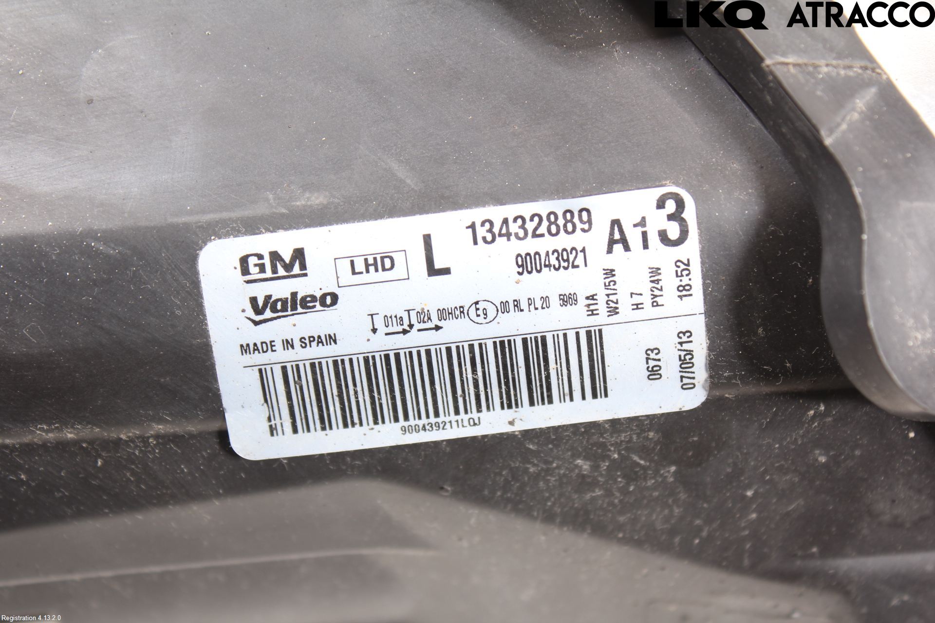 Opel CORSA D 07-14 Strålkastare Vänster