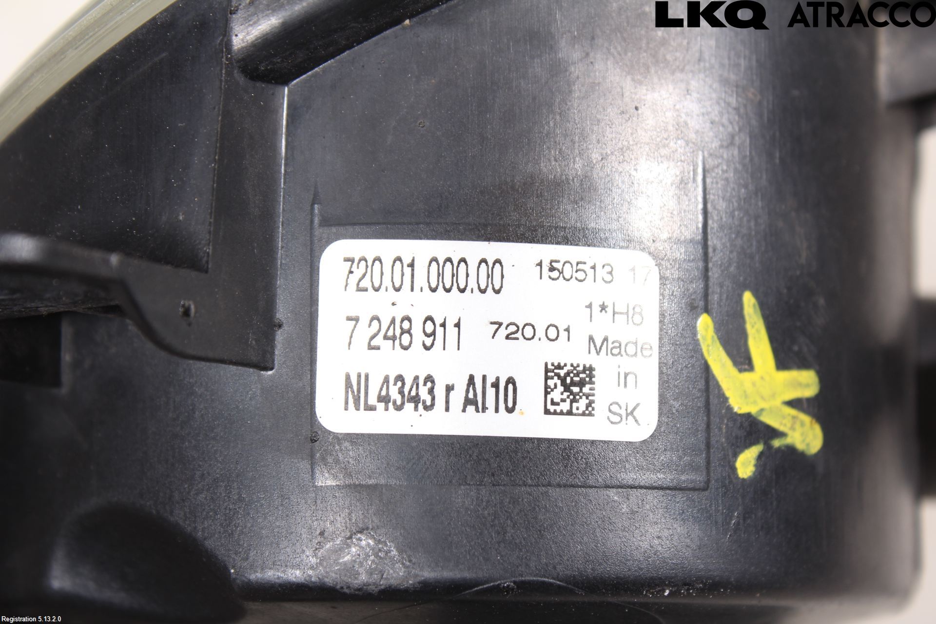 BMW 1 F20/F21 11-19 Dimljus-Varselljus Fram