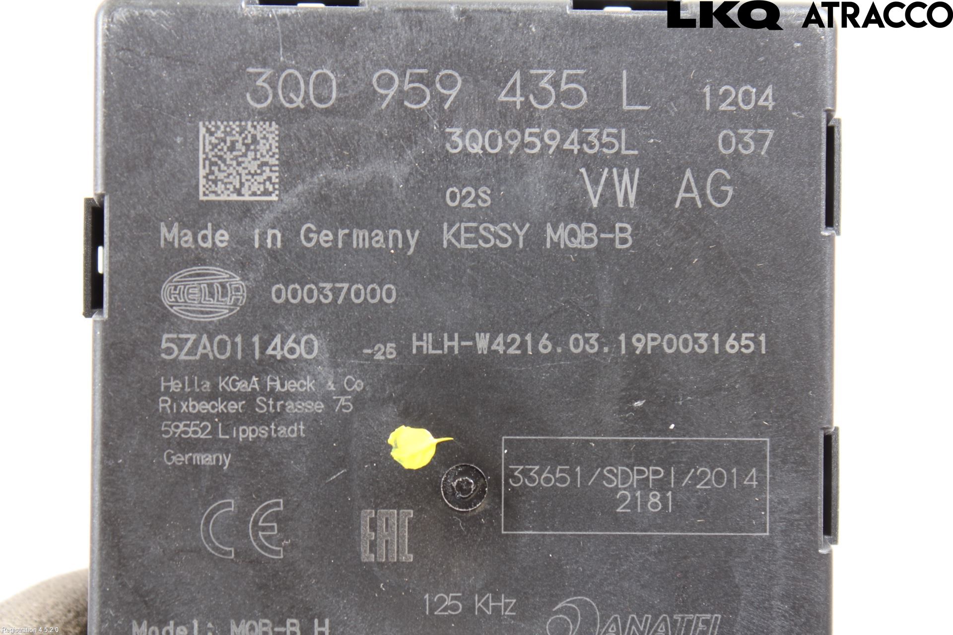 Skoda SUPERB 16-24 Styrenhet Nyckellöst System
