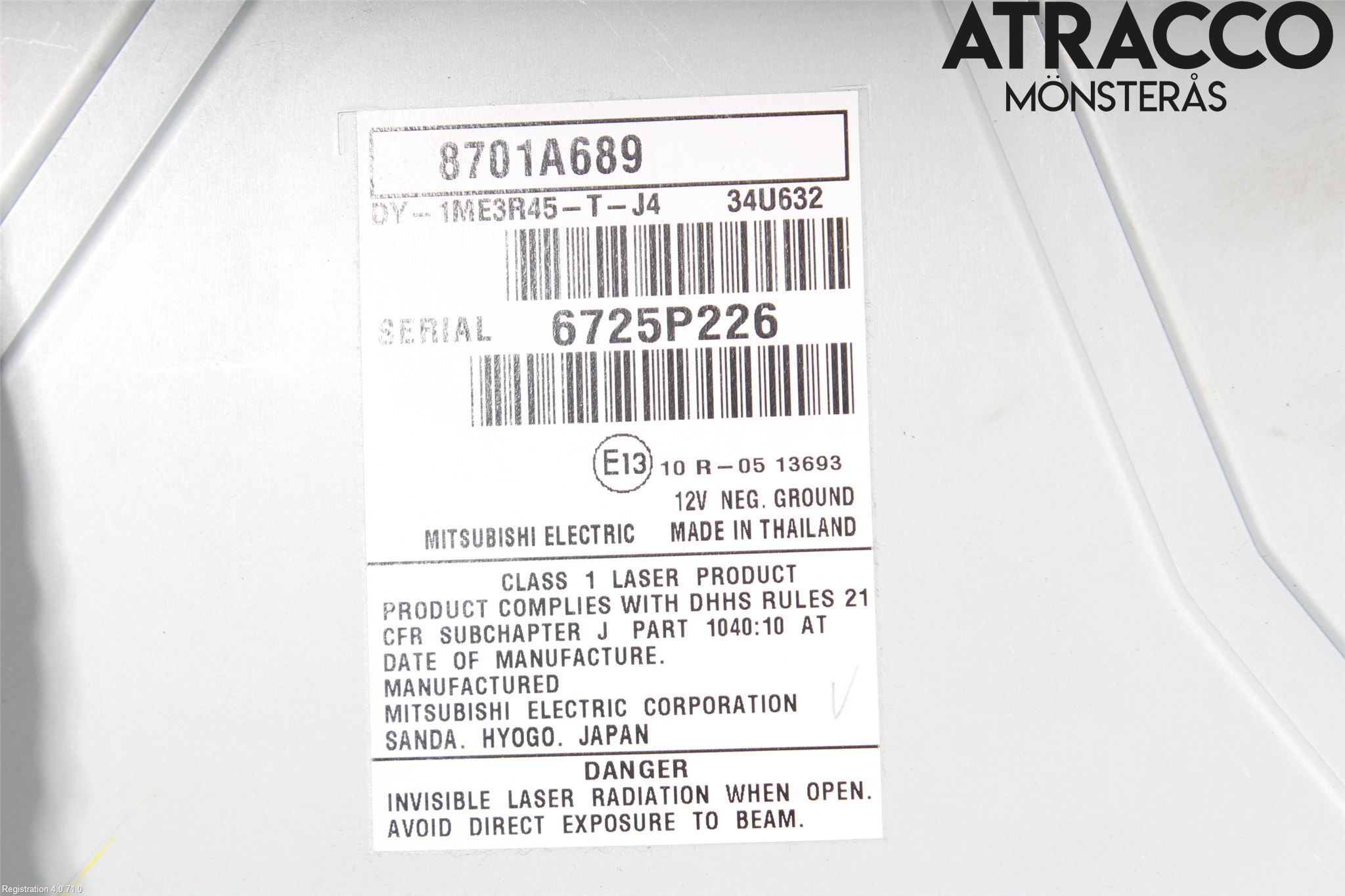 Mitsubishi OUTLANDER 13-21 Radio
