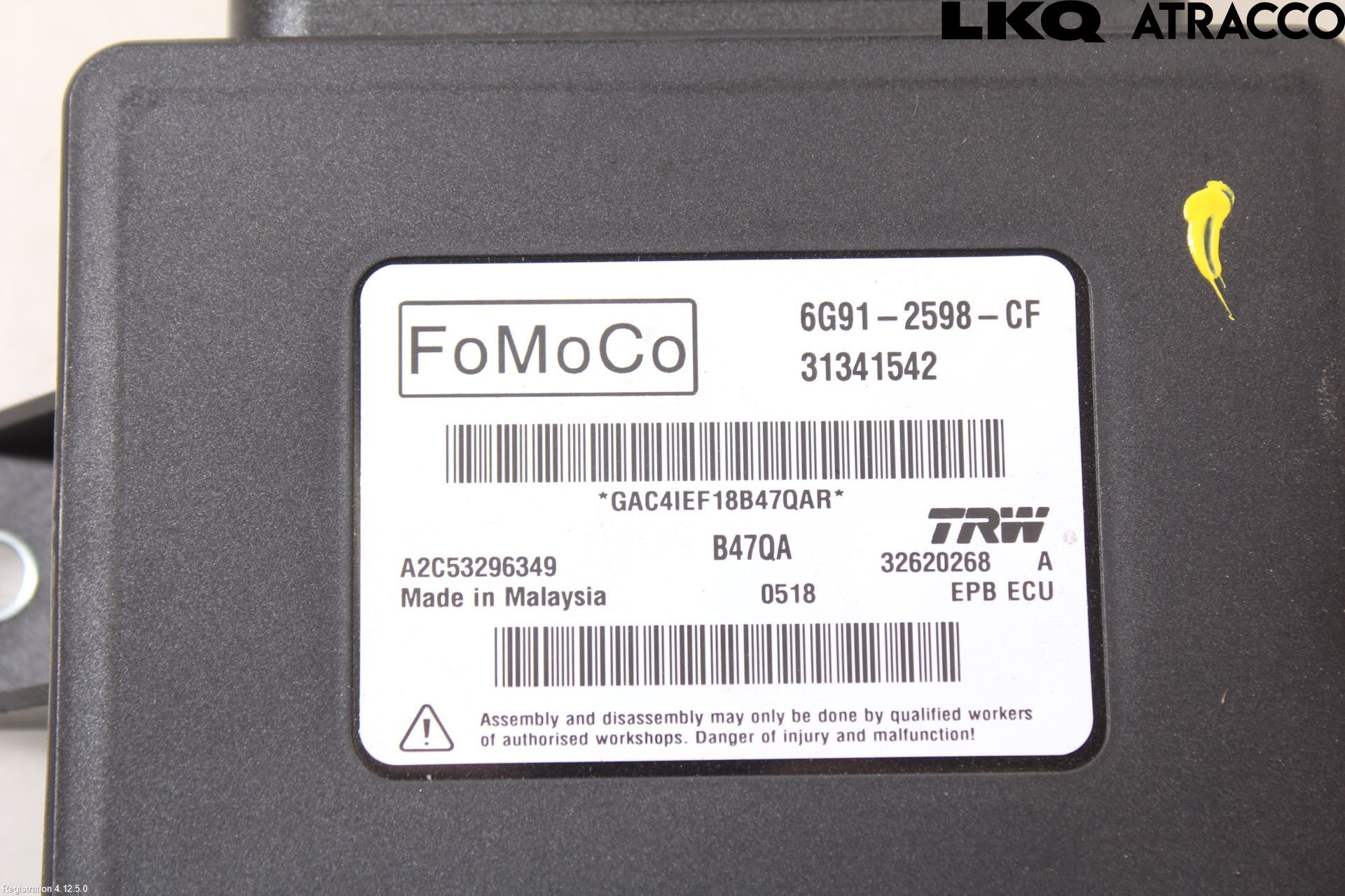 Volvo XC60 14-17 Styrenhet Parkbroms Epb